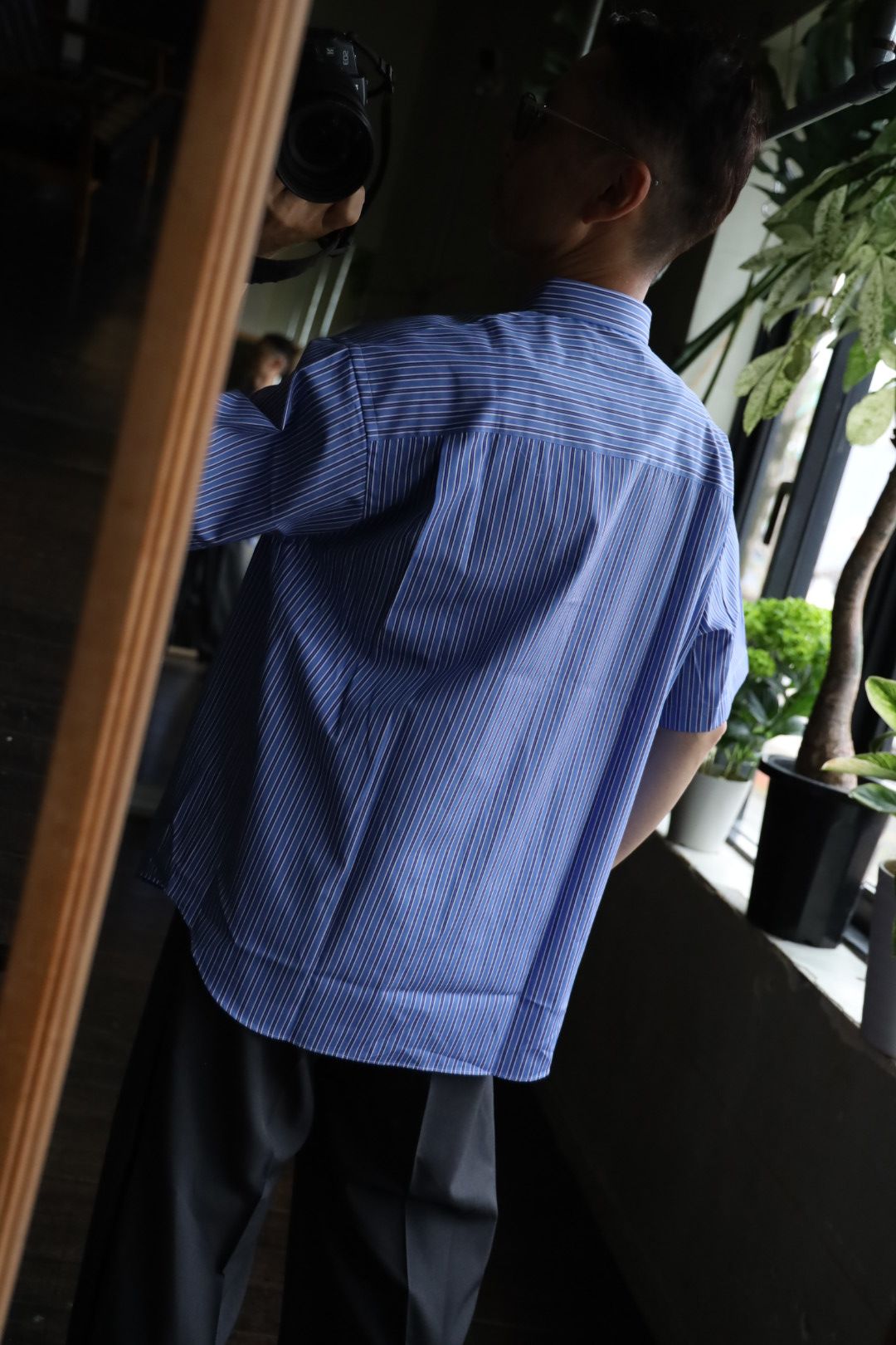 COMME des GARCONS HOMME 綿ストライプS/Sシャツ2025.5.2. | 6587 | MARK