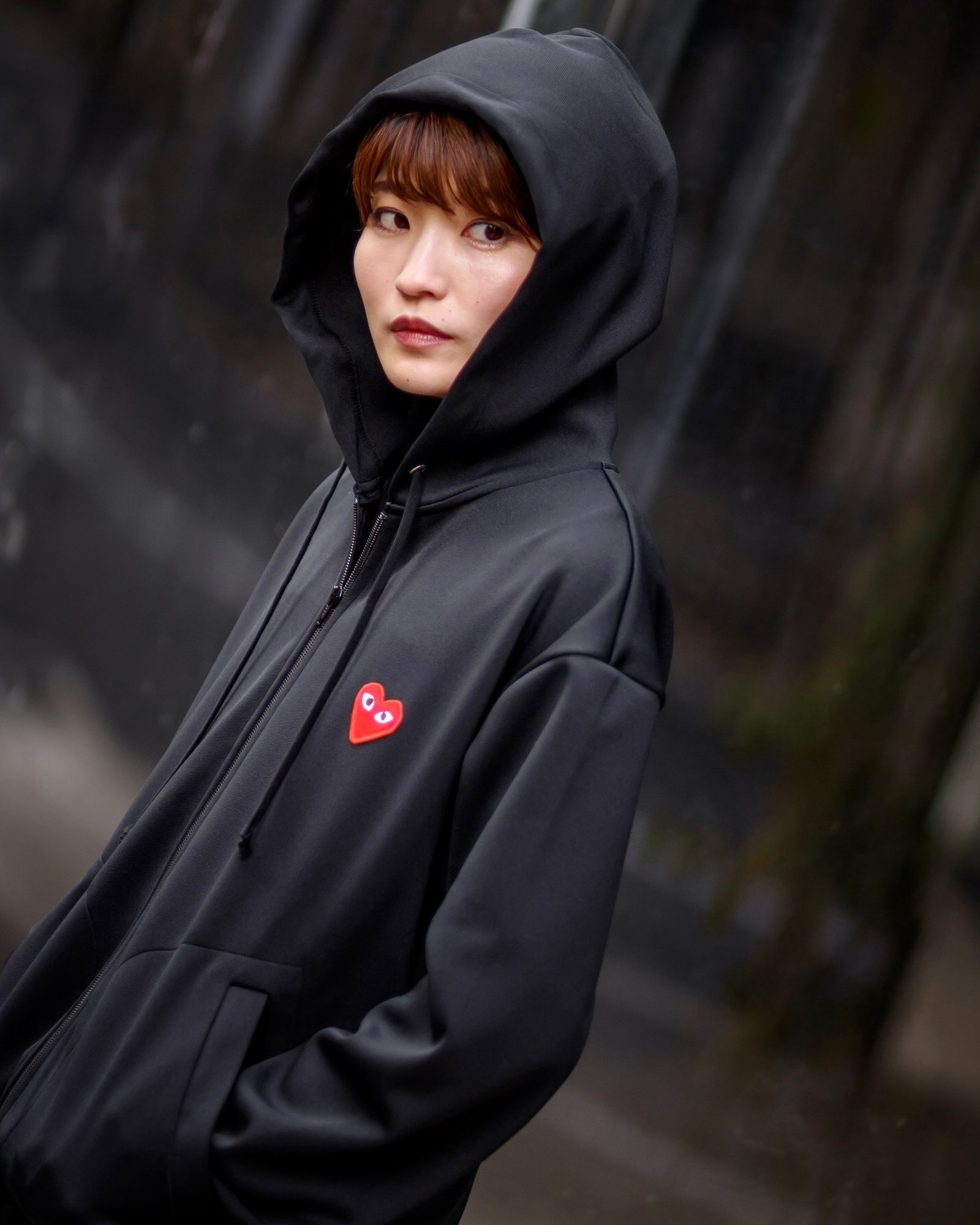 PLAY COMME des GARCONS 新作ジップアップパーカー style.2024.12.10