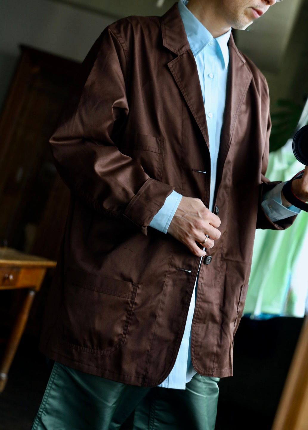 FOUNDOUR - ファウンダ 25SS WORK JACKET(015FD251012)BROWN | MARK