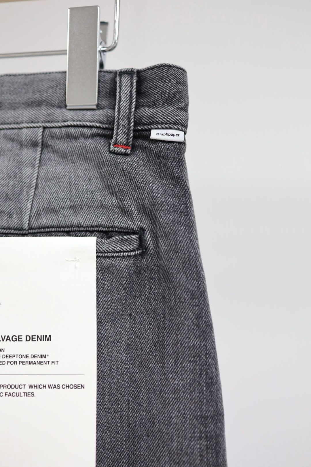 Graphpaper - グラフペーパー Selvage Denim Two Tuck Tapered Pants
