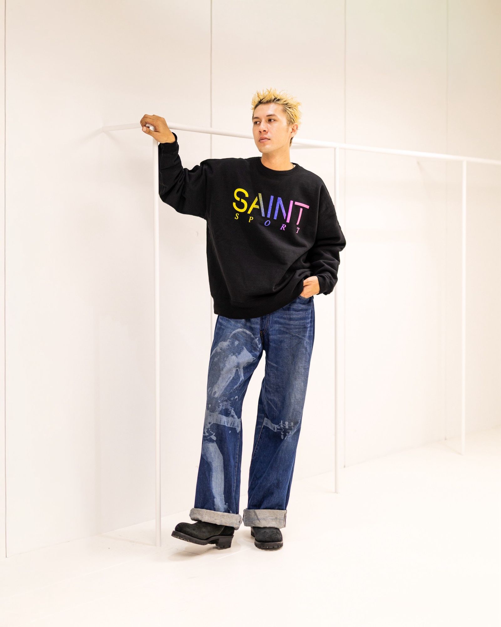 SAINT M×××××× - セントマイケル スウェット SAINT SPORT CREW NECK