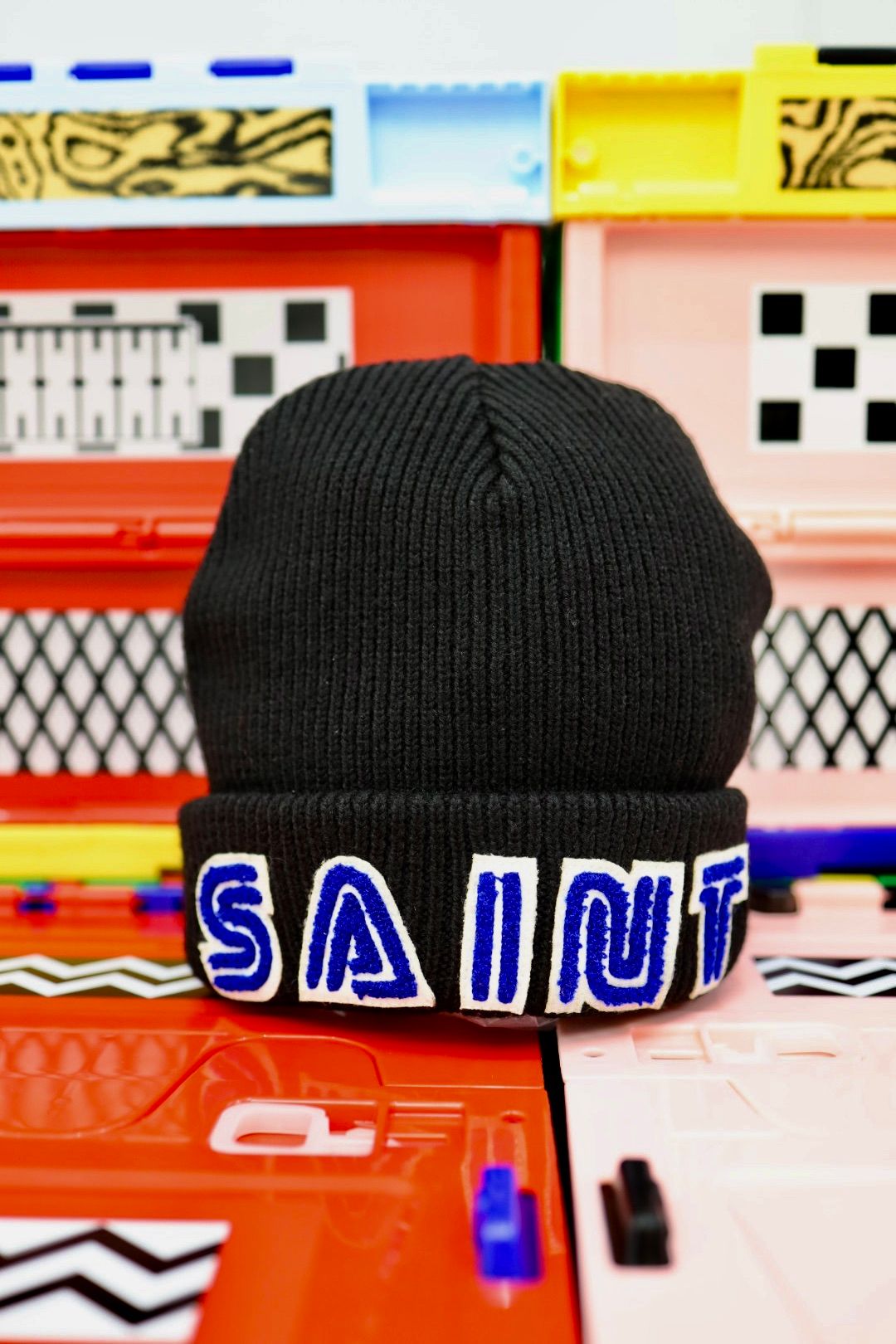 SAINT M×××××× - セントマイケル25AW SEGAコラボ SG_KNIT CAP /SAINT