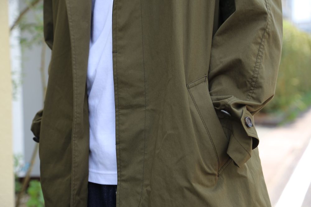 COMME des GARCONS HOMME 綿ナイロンウェザーフーデッドコート