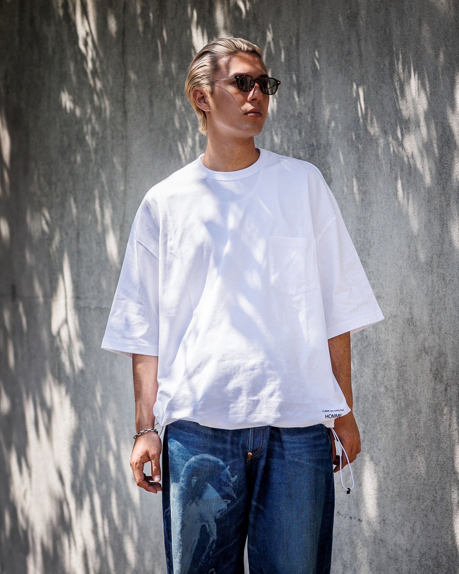 COMME des GARCONS HOMME - コムデギャルソンオム25SS 綿天竺ポケットT