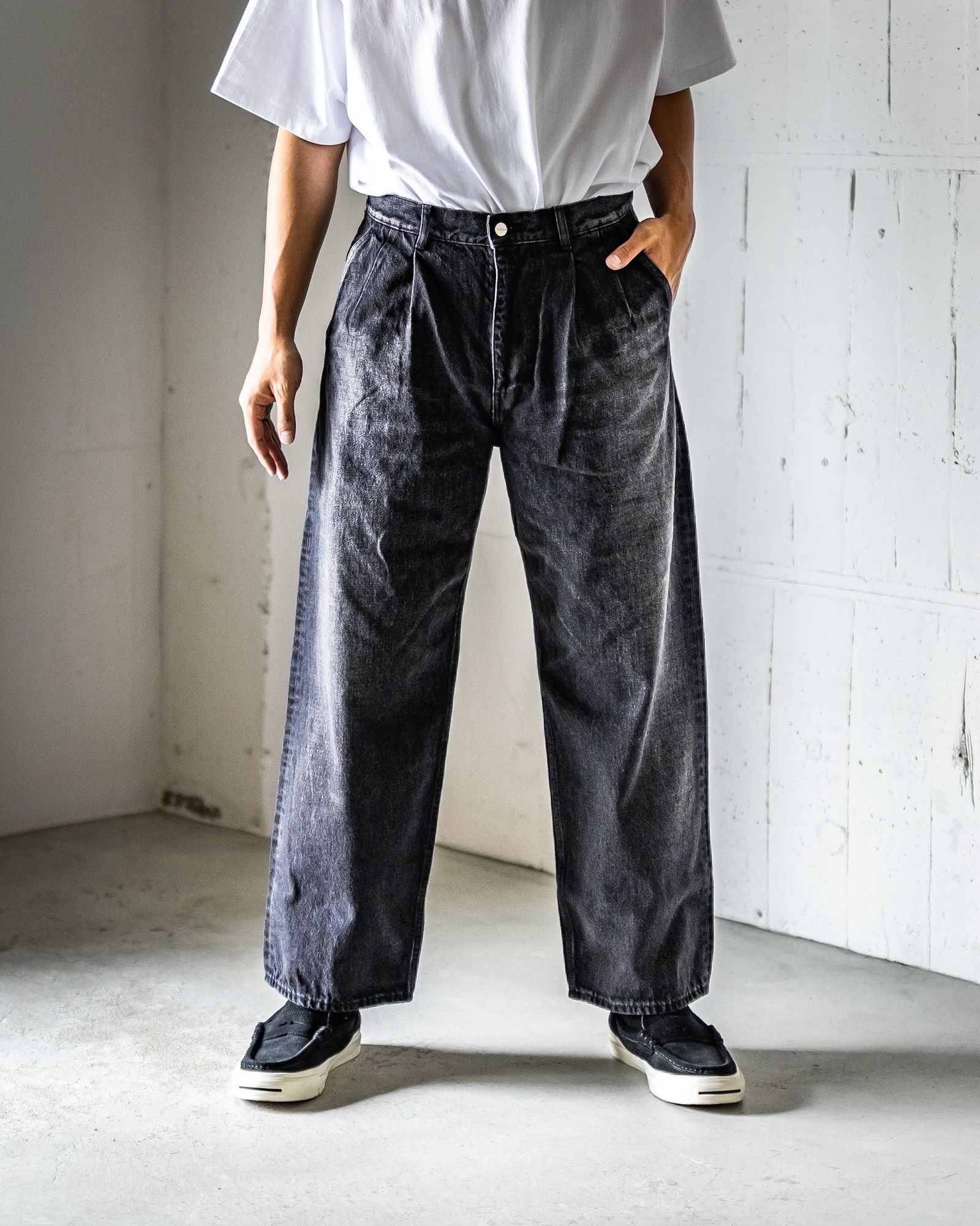 Selvage Denim Two Tuck Pants | MARK