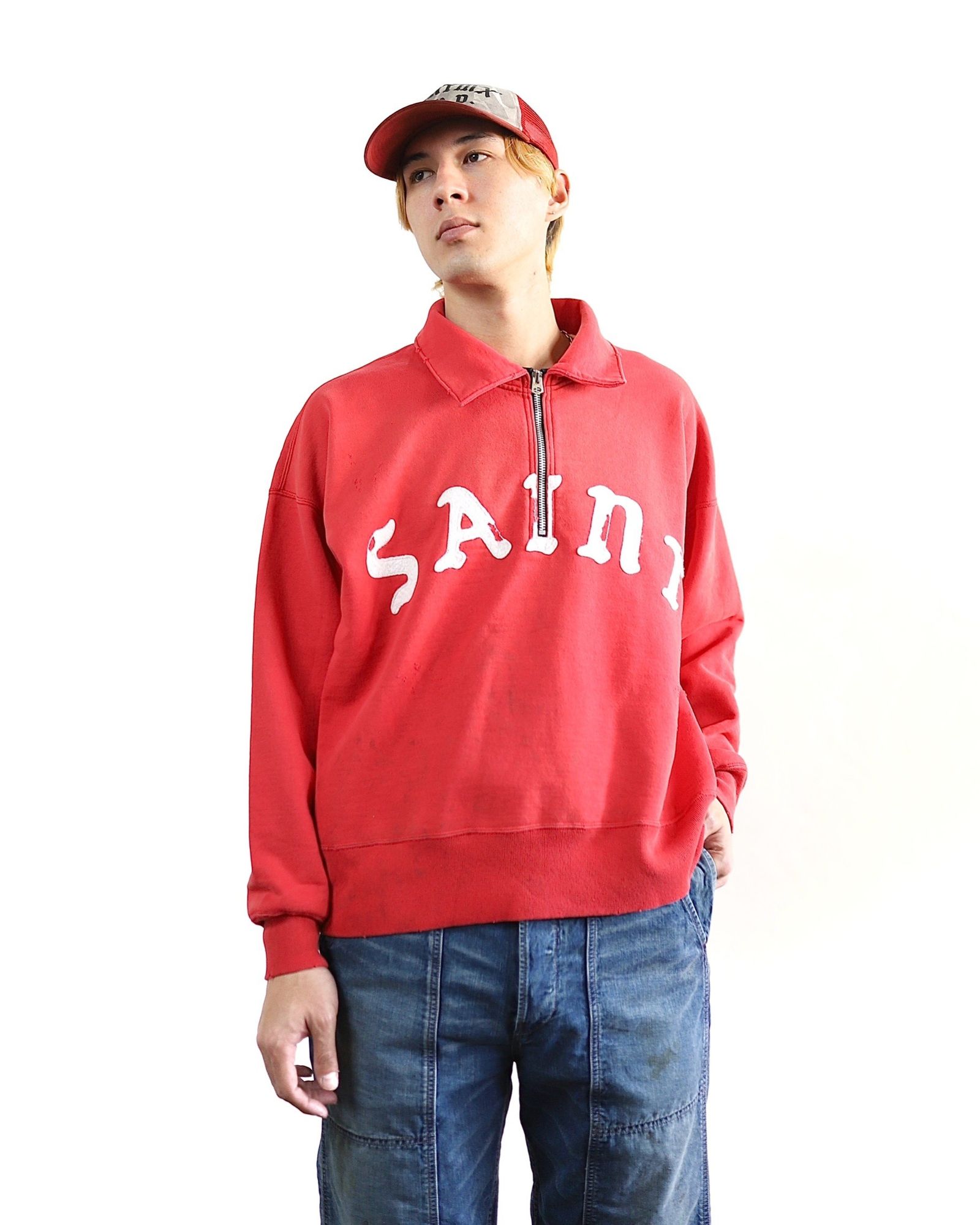 セントマイケル 24SS 新作HALF ZIP SWEAT style 2024.3.8 | 4379 | MARK