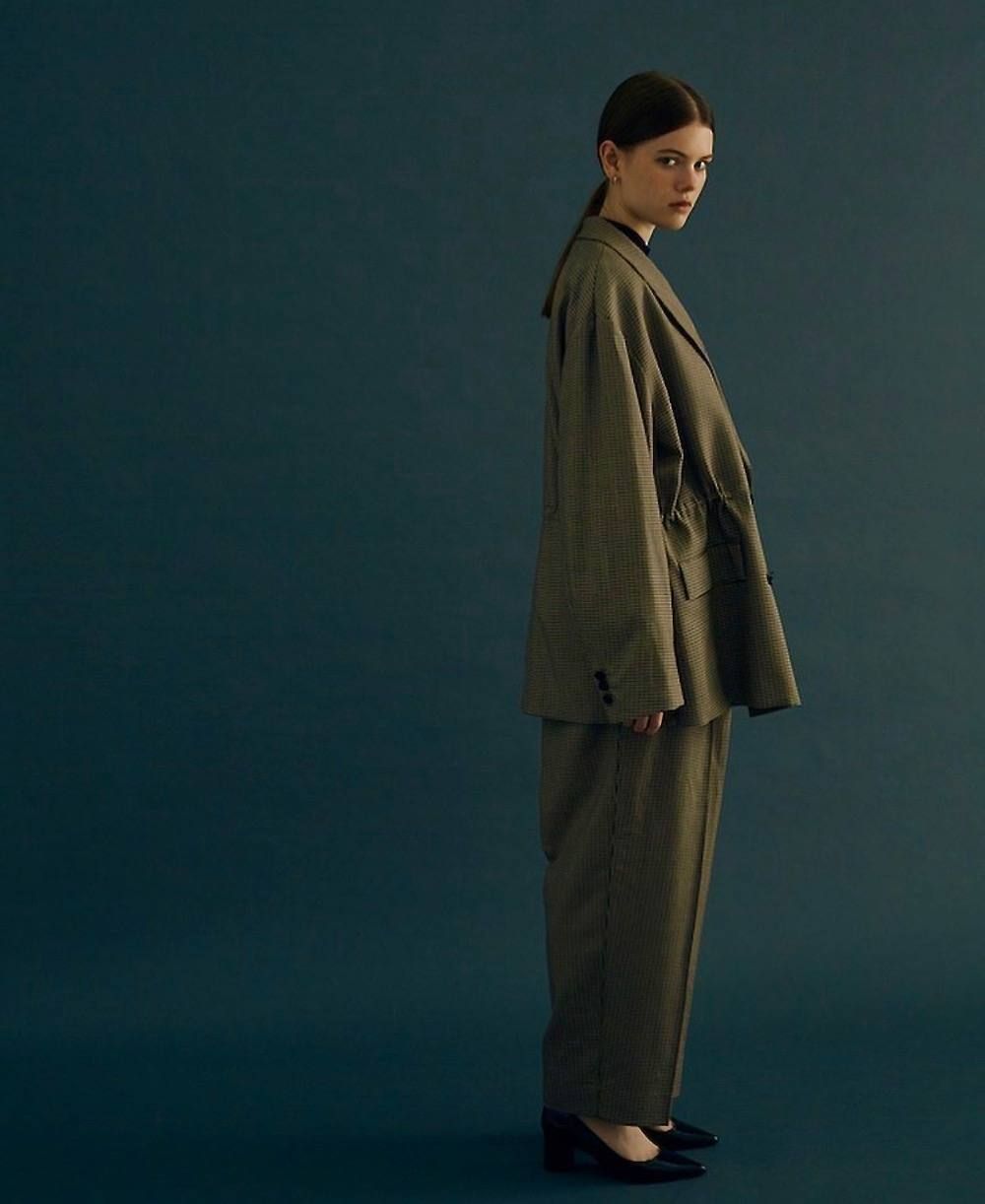 YOKE 1TUCK WIDE TROUSERS 