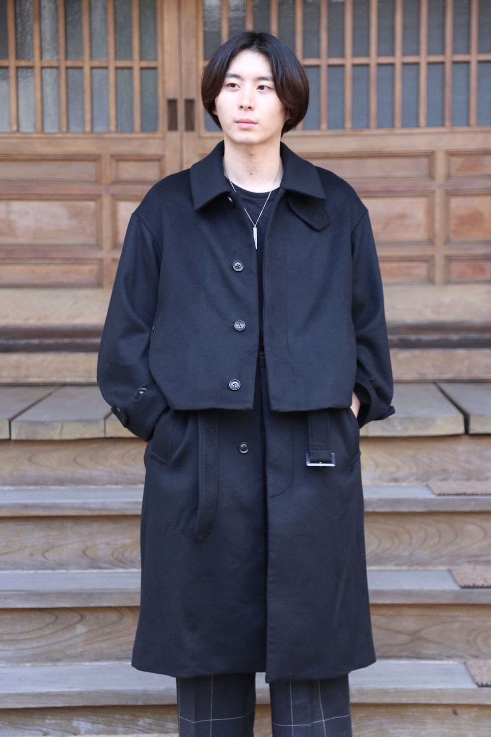 3WAY BAL COLLAR SHARE COAT | MARK