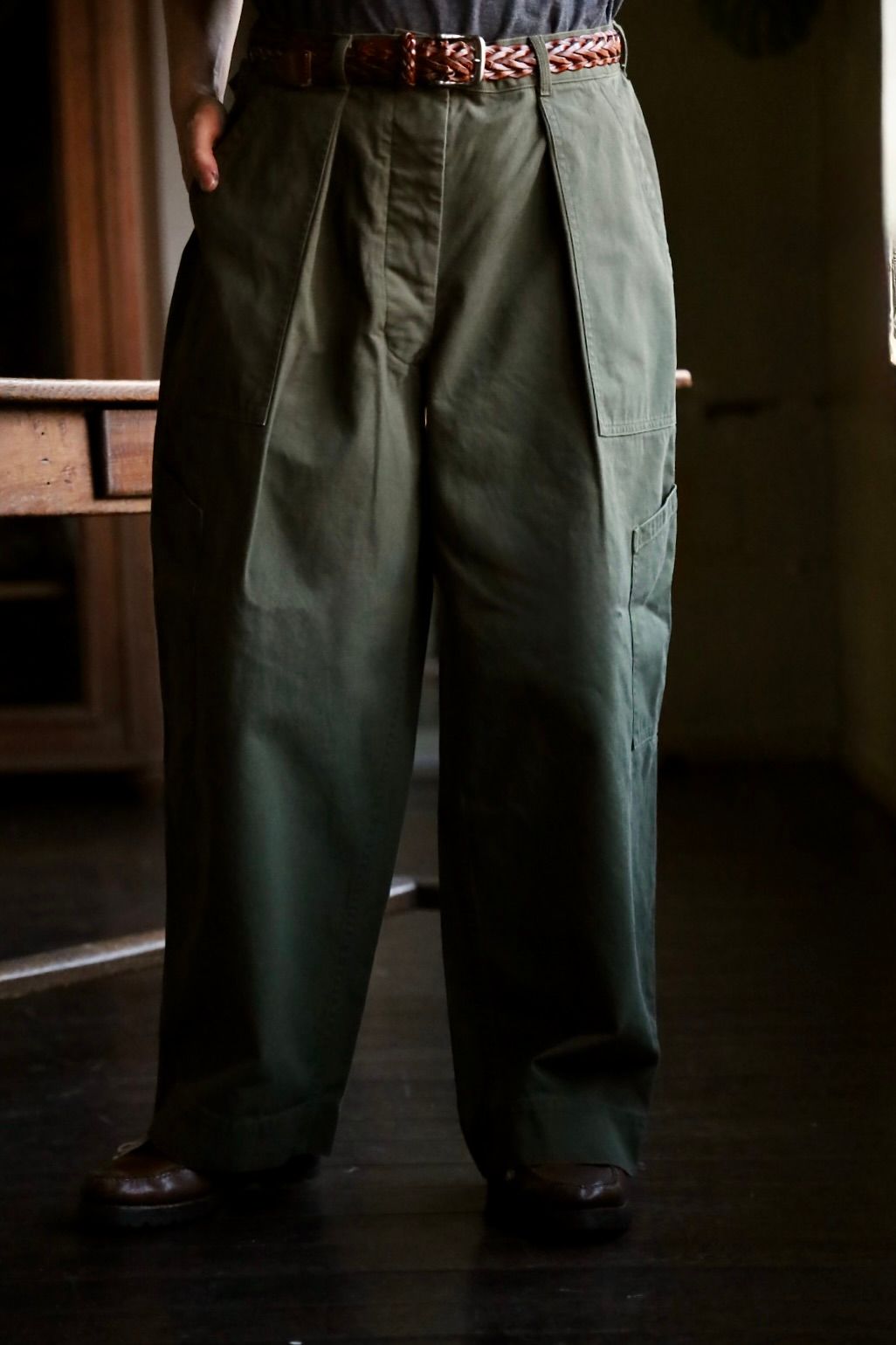 A.PRESSE - アプレッセ USAF Hemmed Bottoms(AP-4009)OLIVE | MARK