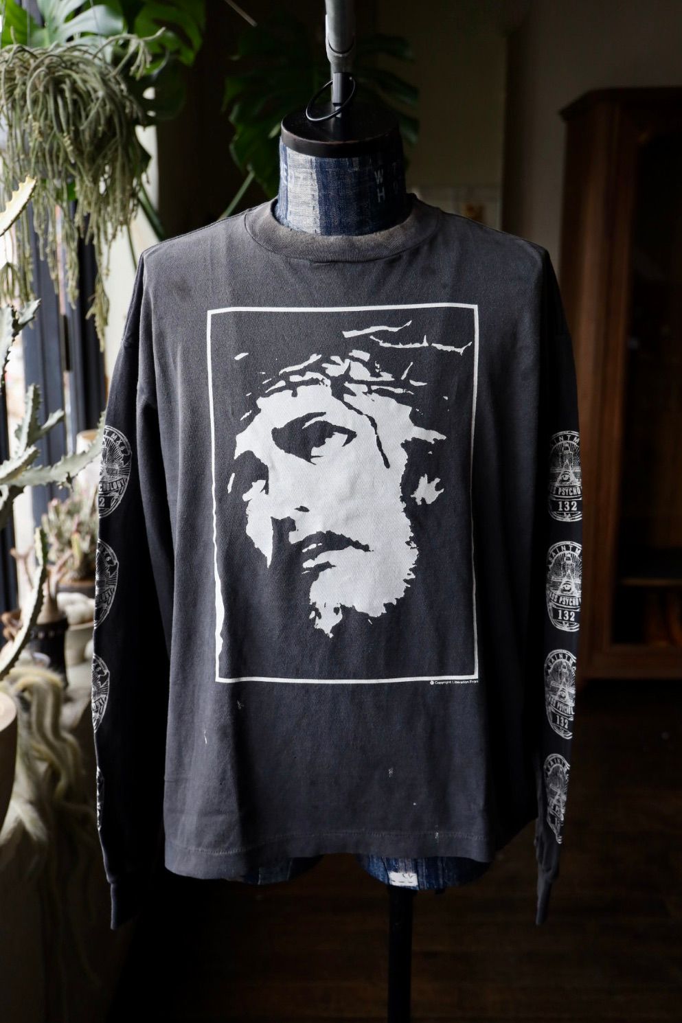 25SS SAINT MICHAEL プリント 長袖 Tシャツ 909P△ 25SS SAINT MICHAEL