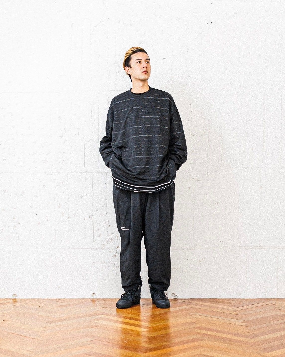 Stripes For Creative - S.F.C 25SS エスエフシー SUPER BIG LS MESH
