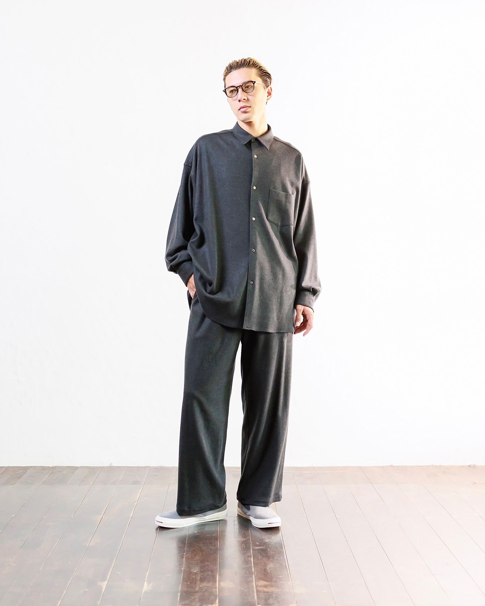 Graphpaper - グラフペーパー 24AW Wool Smooth Flannel Easy Wide