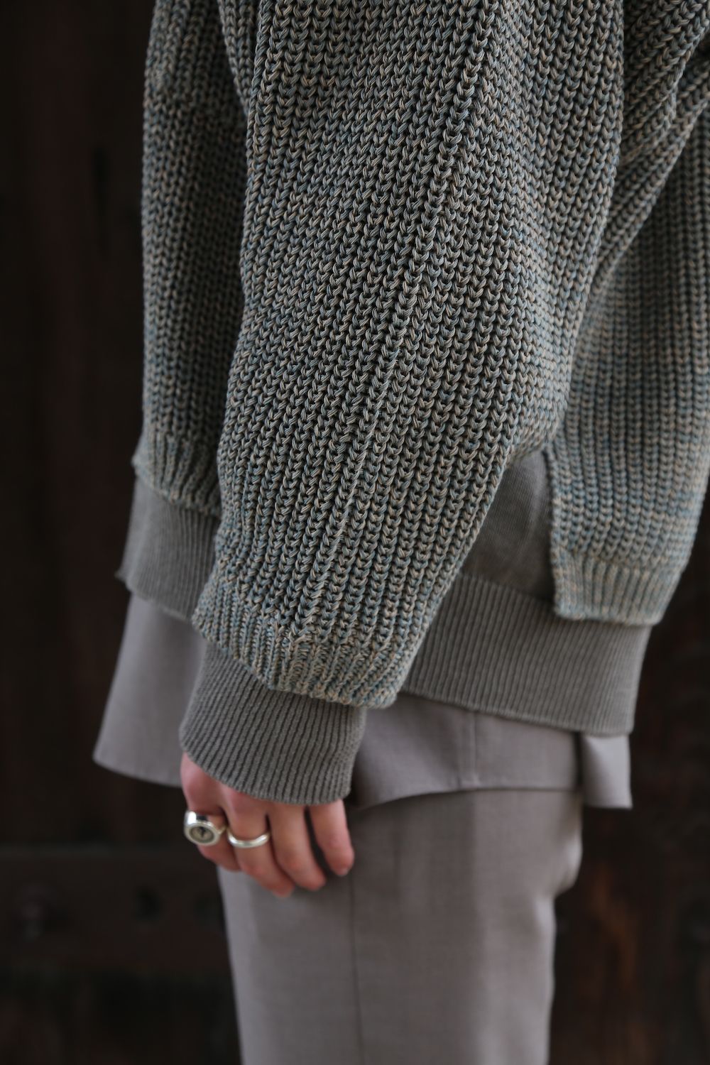 YOKE 5G CONNECTING RIB CARDIGAN(YK21SS0223S) style. 2021.03.07