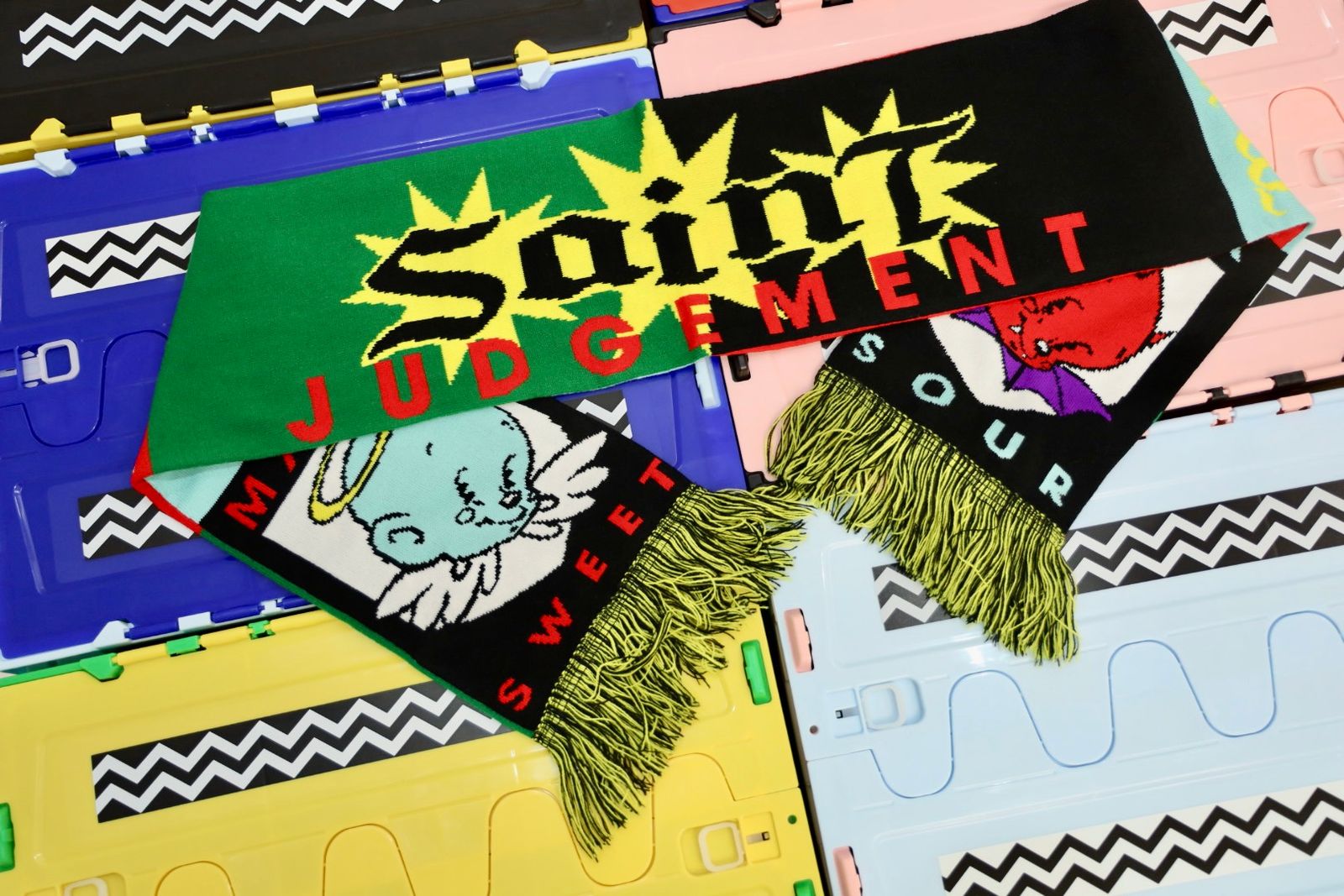 SAINT M×××××× - セントマイケル マフラー BABY MICHAEL SCARF(SM-HR1