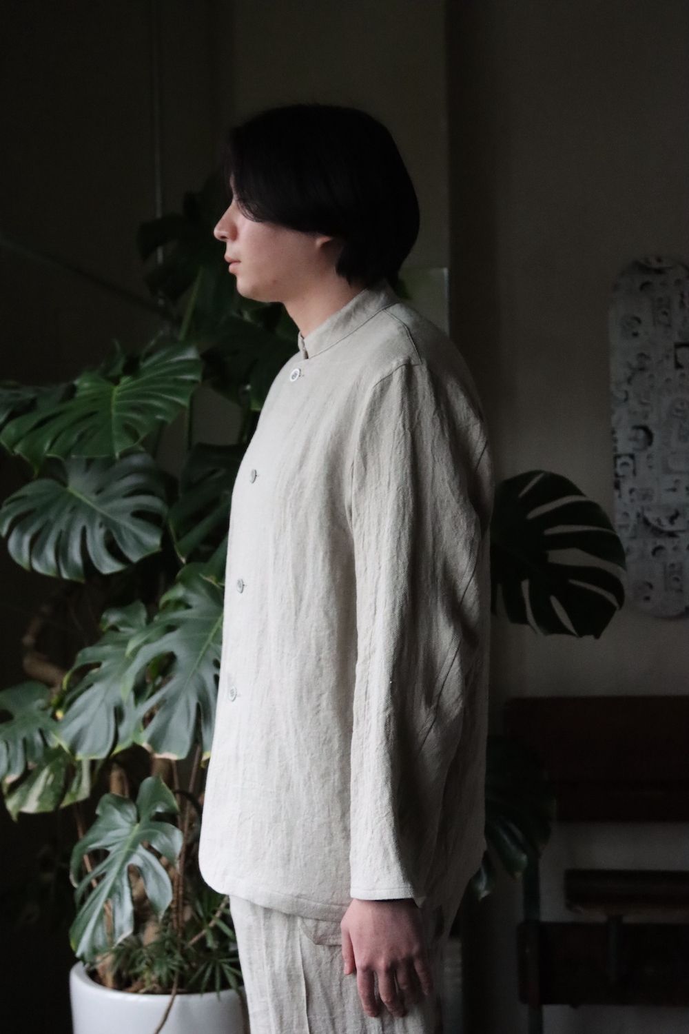 blurhms Linen Twill Hospital Jacket(BHS22S006) style. 2022.01.24