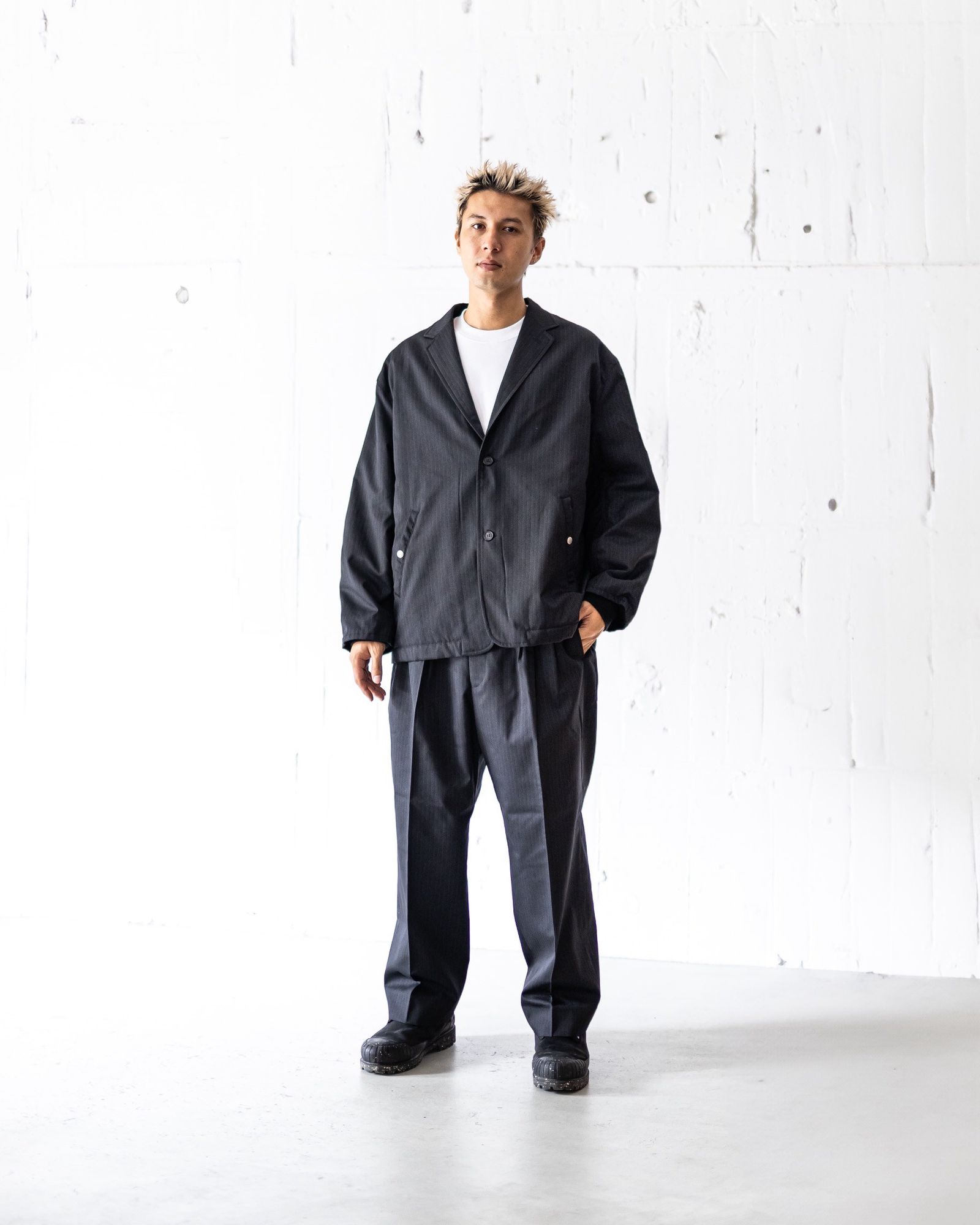 COMME des GARCONS ウールエステルヘリンボーン2Bジャケット 8月9日(土