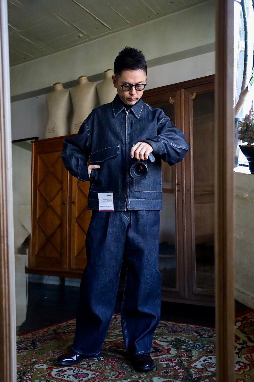 Graphpaper Selvage Denim Zip Jacket