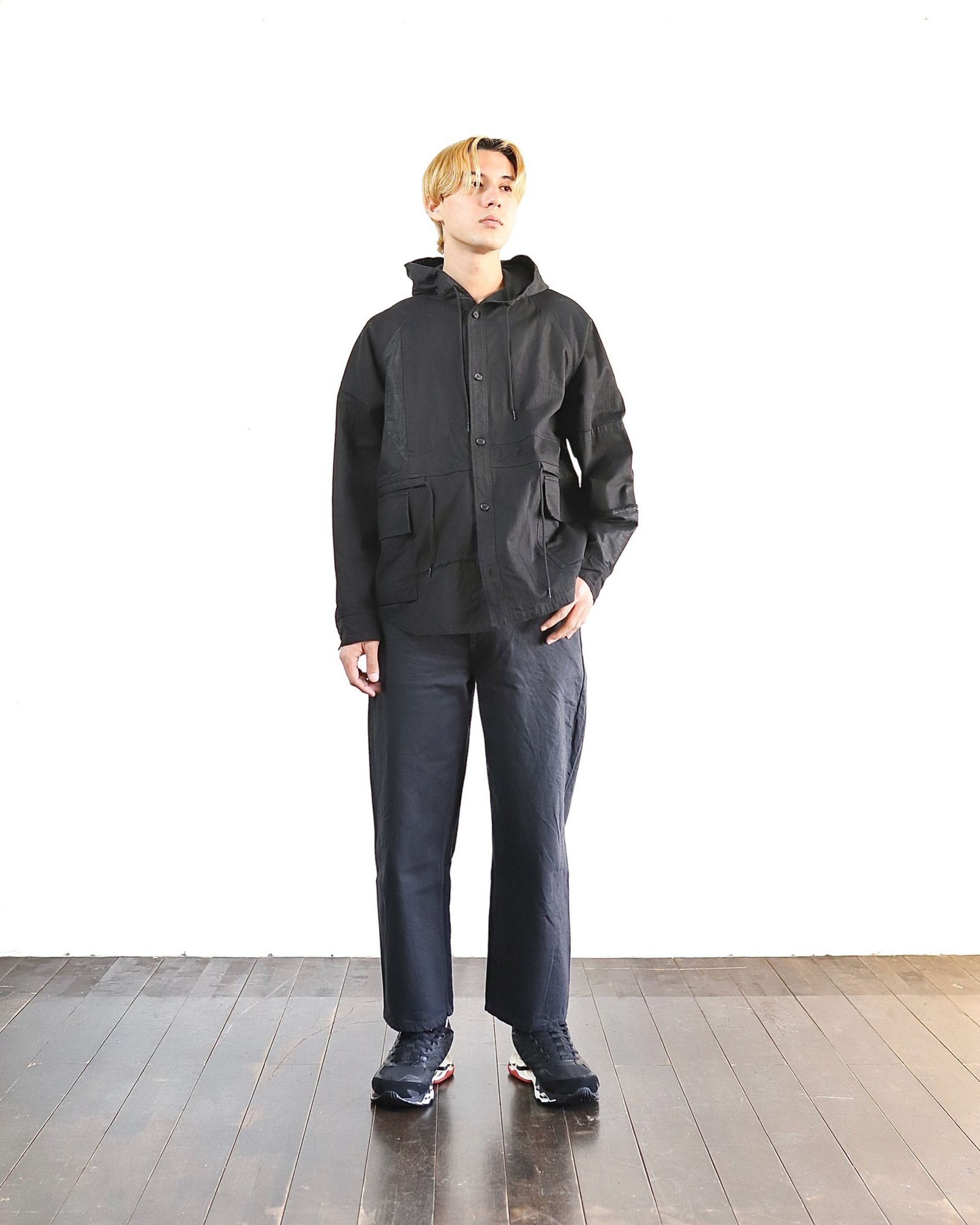 コムデギャルソンオム 24SS 新作ミリタリーフードジャケット style