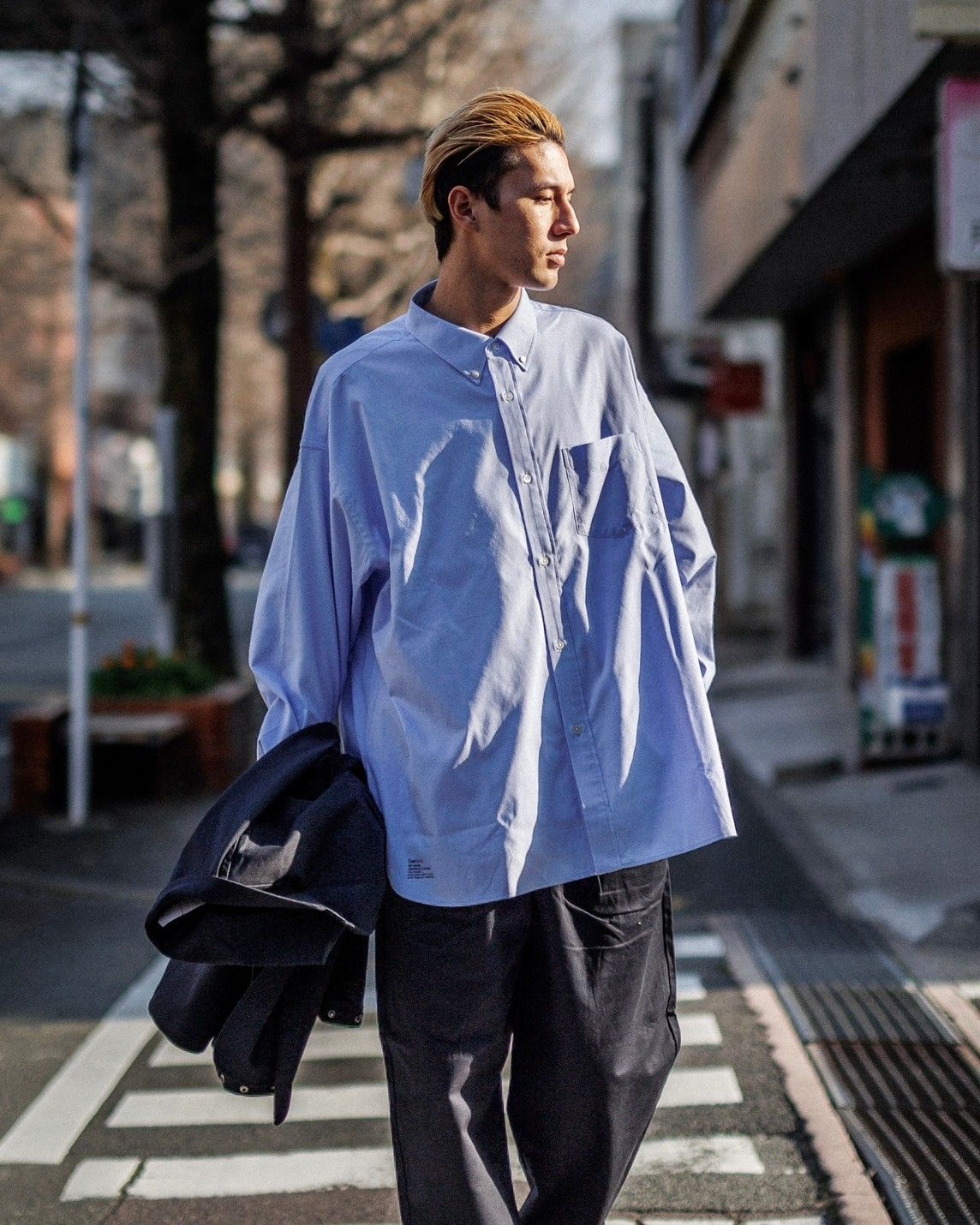 FreshService - フレッシュサービス DRY OXFORD CORPORATE L/S B.D.