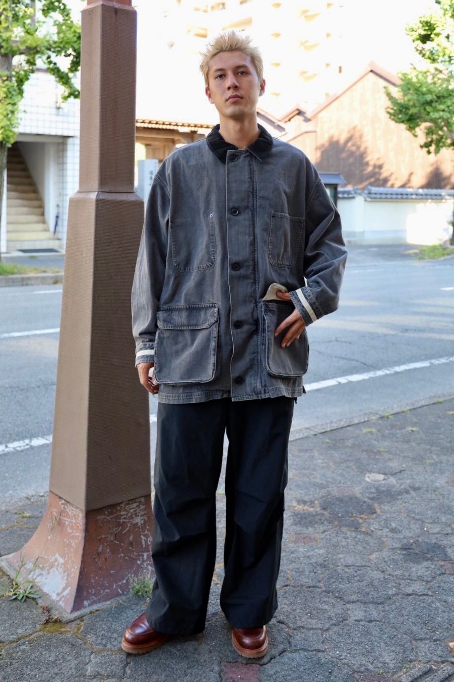 YOKE - ヨーク 25FW カバーオールVINTAGED DENIM COVERALL HALF COAT