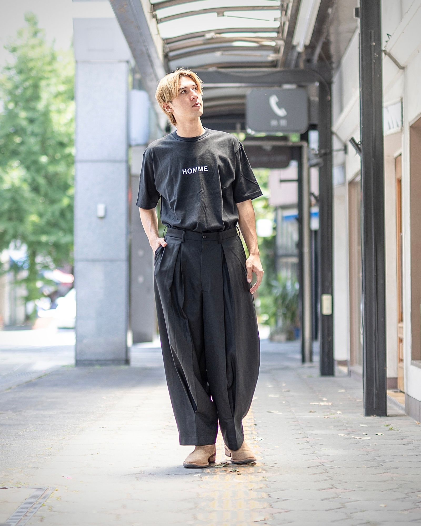 COMME des GARCONS HOMME - コムデギャルソンオム25AW ロゴプリントT