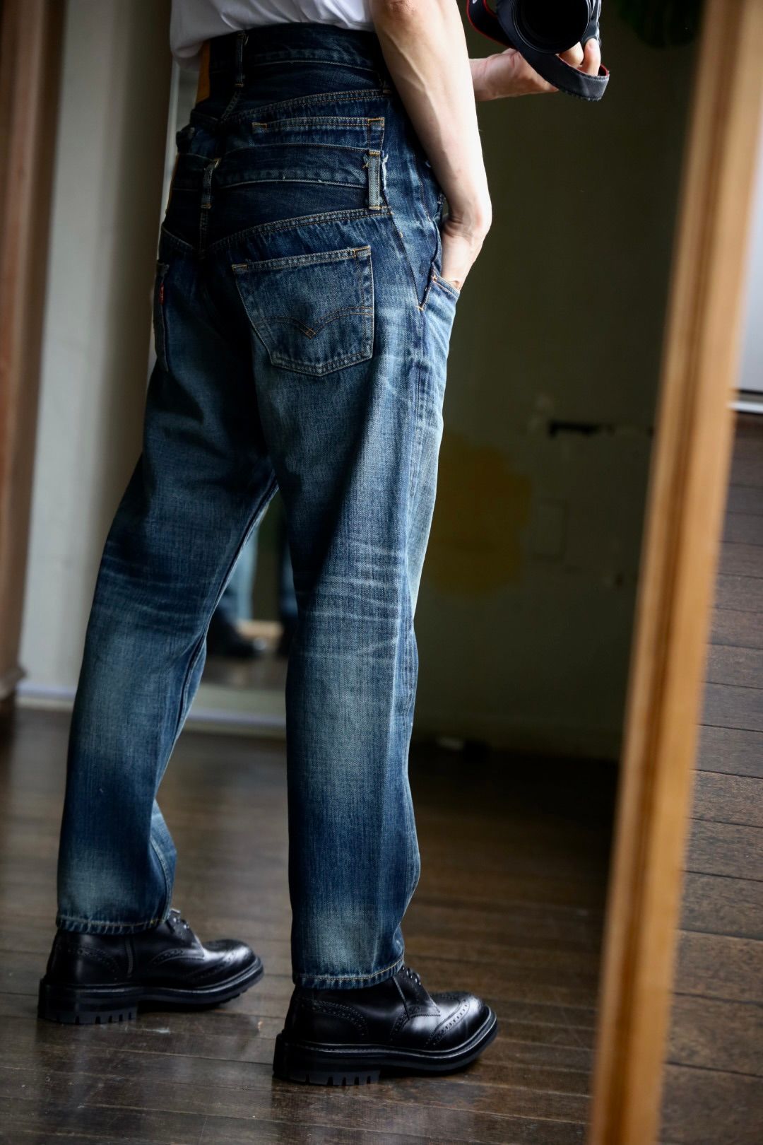 JUNYA WATANABE MAN ダブルウエストLevi's Wネームデニムスタイル