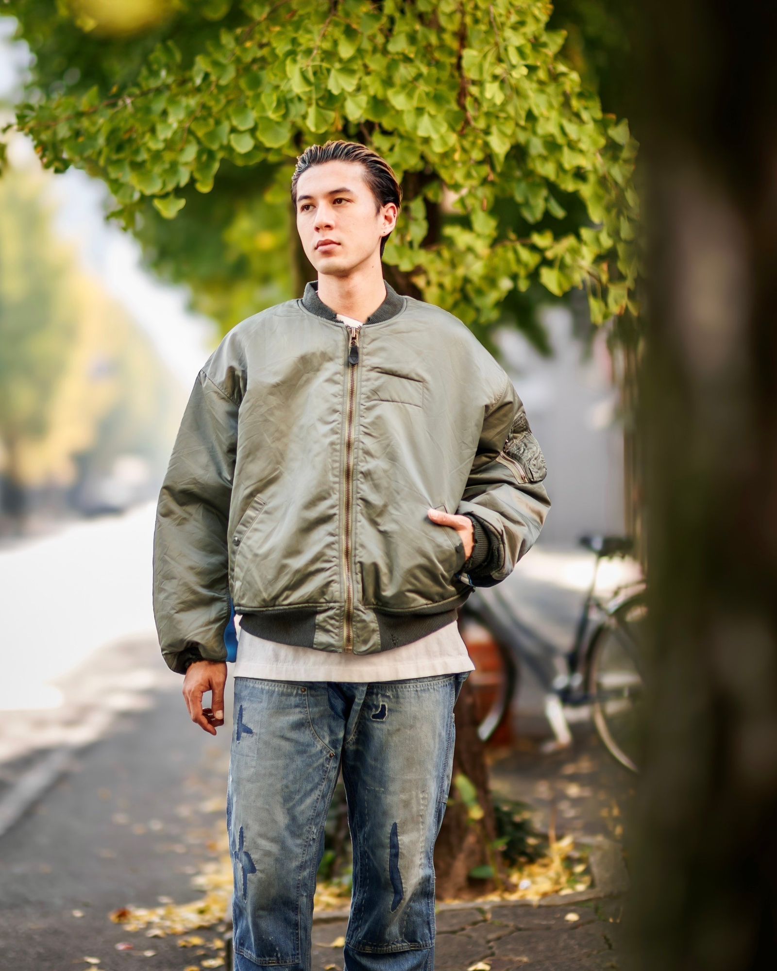 SAINT M×××××× - セントマイケル24AW DAMEGE MA-1 (SM-YS1-0000-064