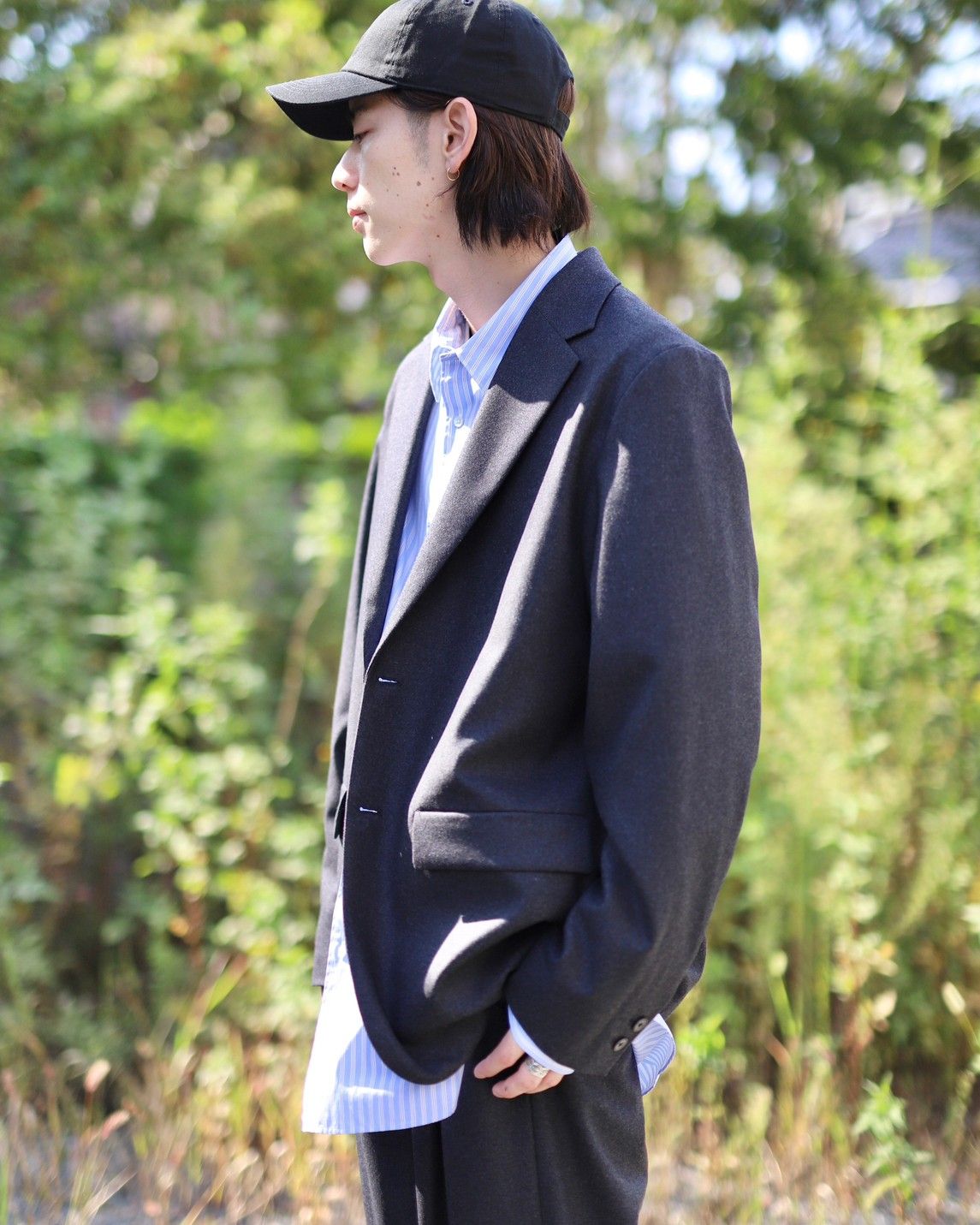 ATON エイトン 23AW MERINO COLLEGE FLANNEL セットアップスタイル