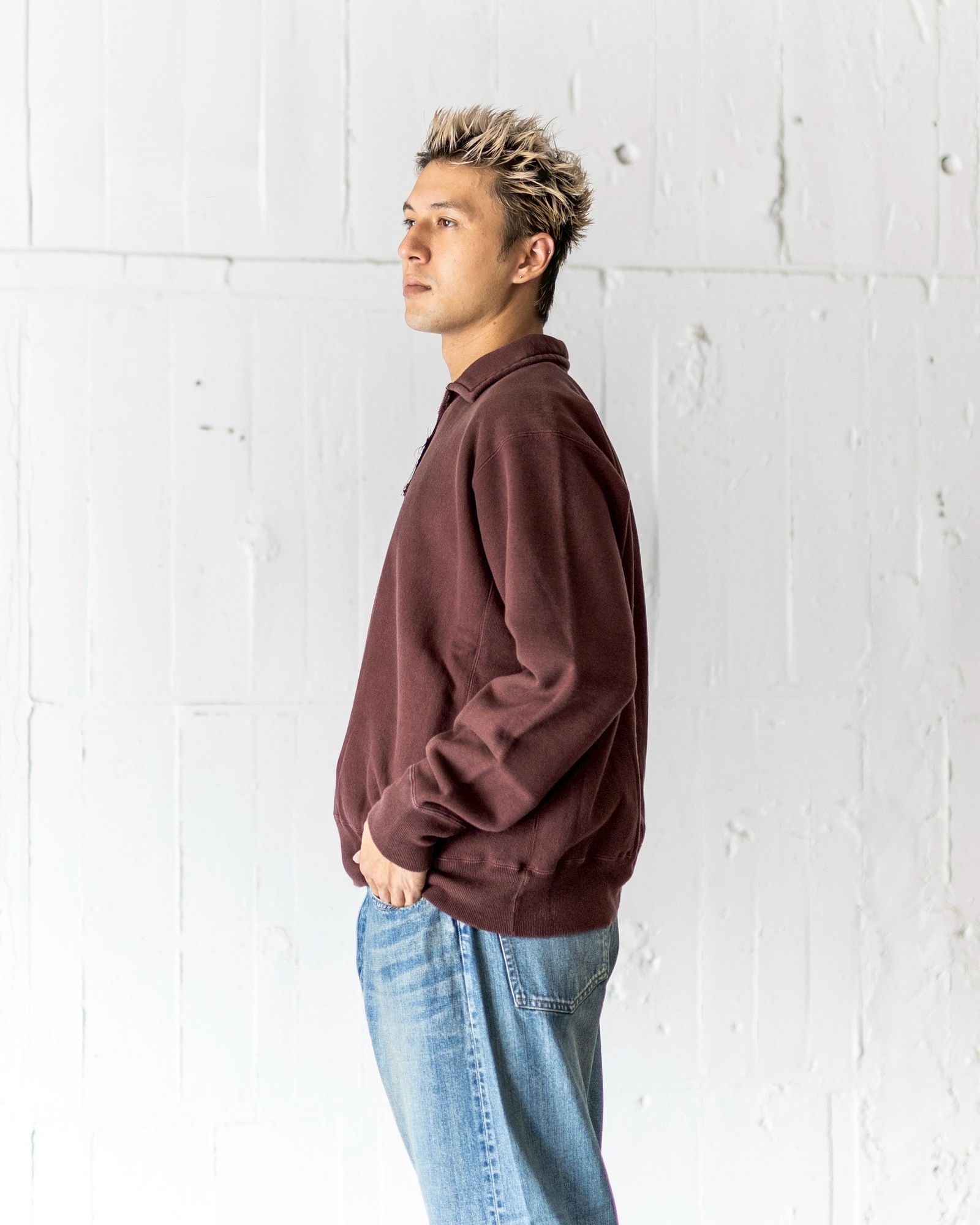 A.PRESSE Vintage Half Zip Sweatshirt 8月9日(土)新作発売！ | 7003