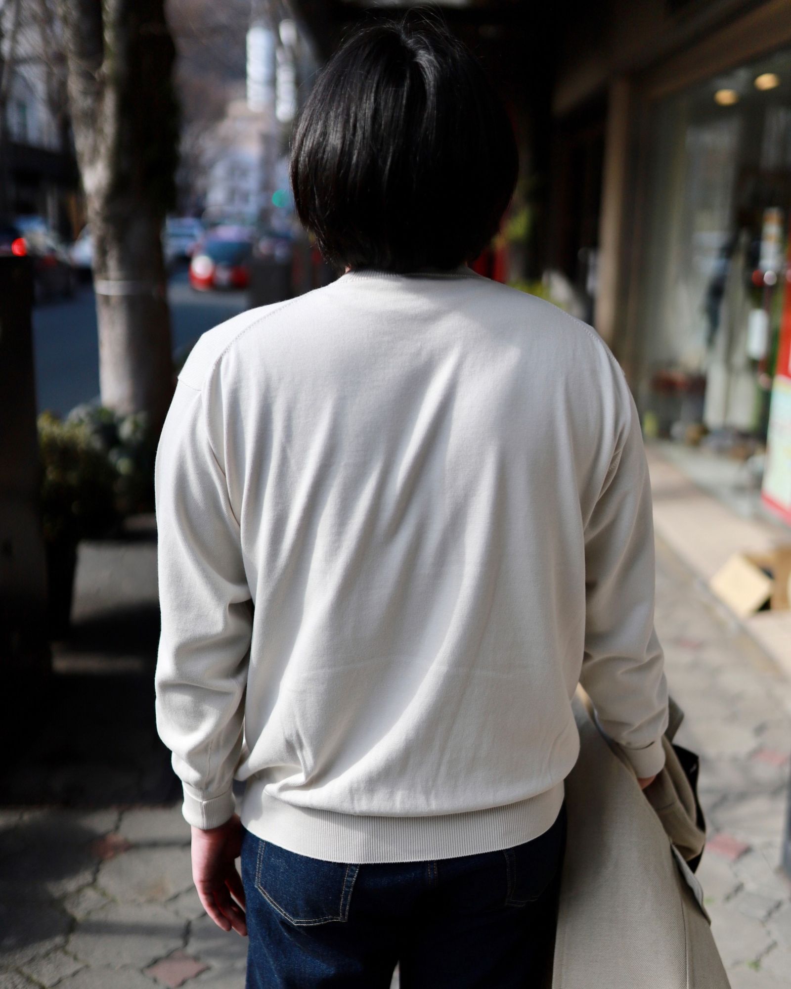 A.PRESSE Cotton Knit L/S T-Shirt style.2023.2.10 | 3162 | MARK