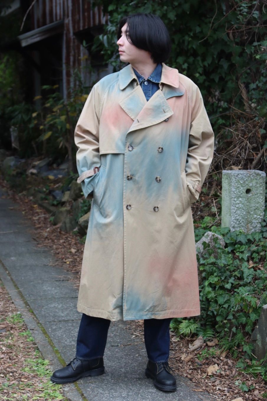 YOKE 新作SPRAY PRINTED TRENCH COAT style.2022.1.22 | 3131 | MARK
