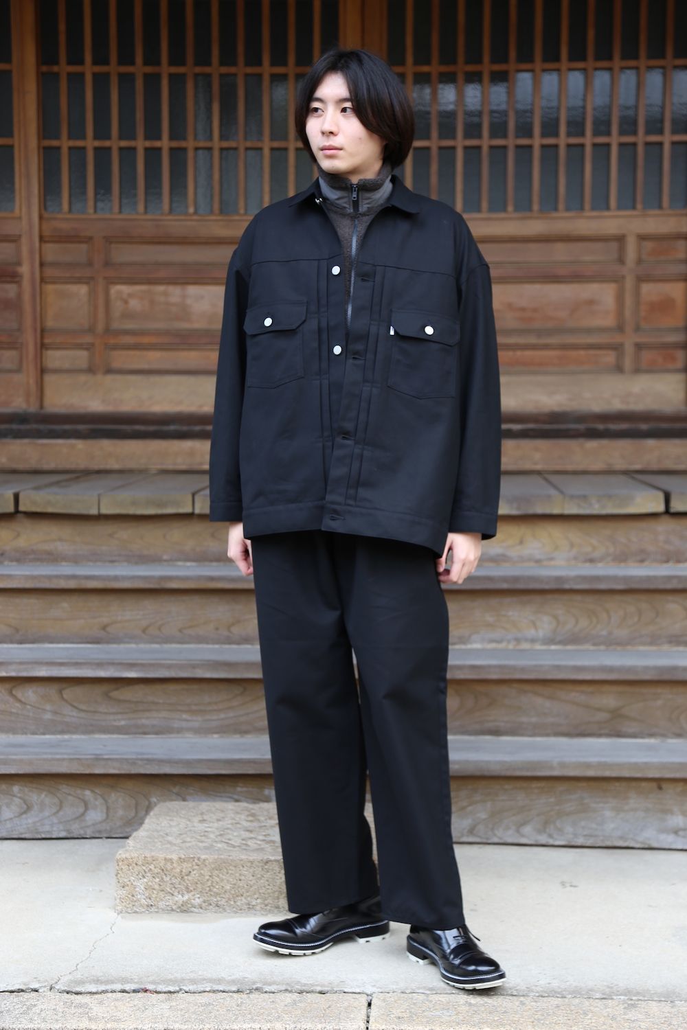 Graphpaper2020AW 新作Double Cloth Peach Trucker Jacket style