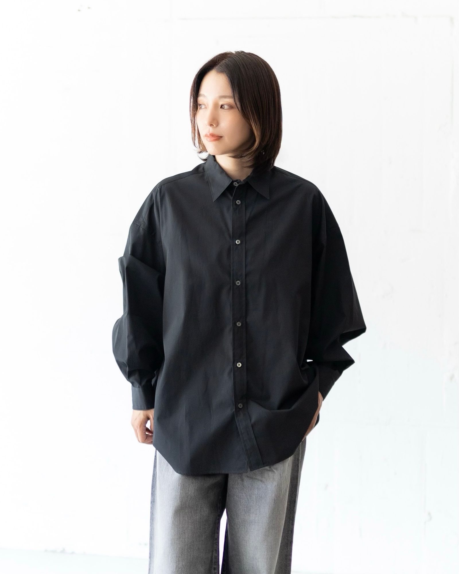 Graphpaper - Graphpaper 25AW Women's High Count Broad L/S