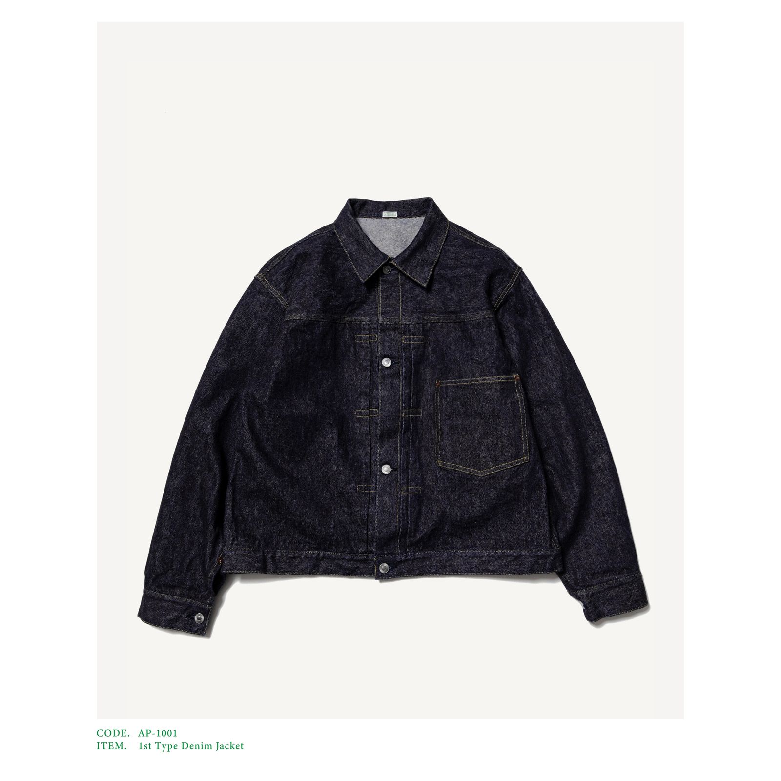 A.PRESSE - アプレッセ 1st Type Denim Jacket(AP-1001)ONE WASH | MARK