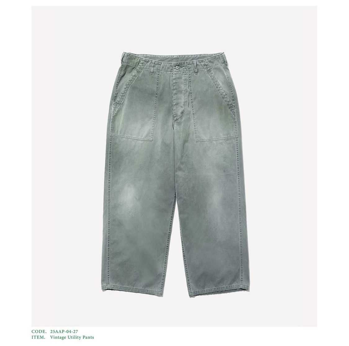A.PRESSE - アプレッセ2025 STYLE2 Vintage Utility Pants(25AAP-04-27