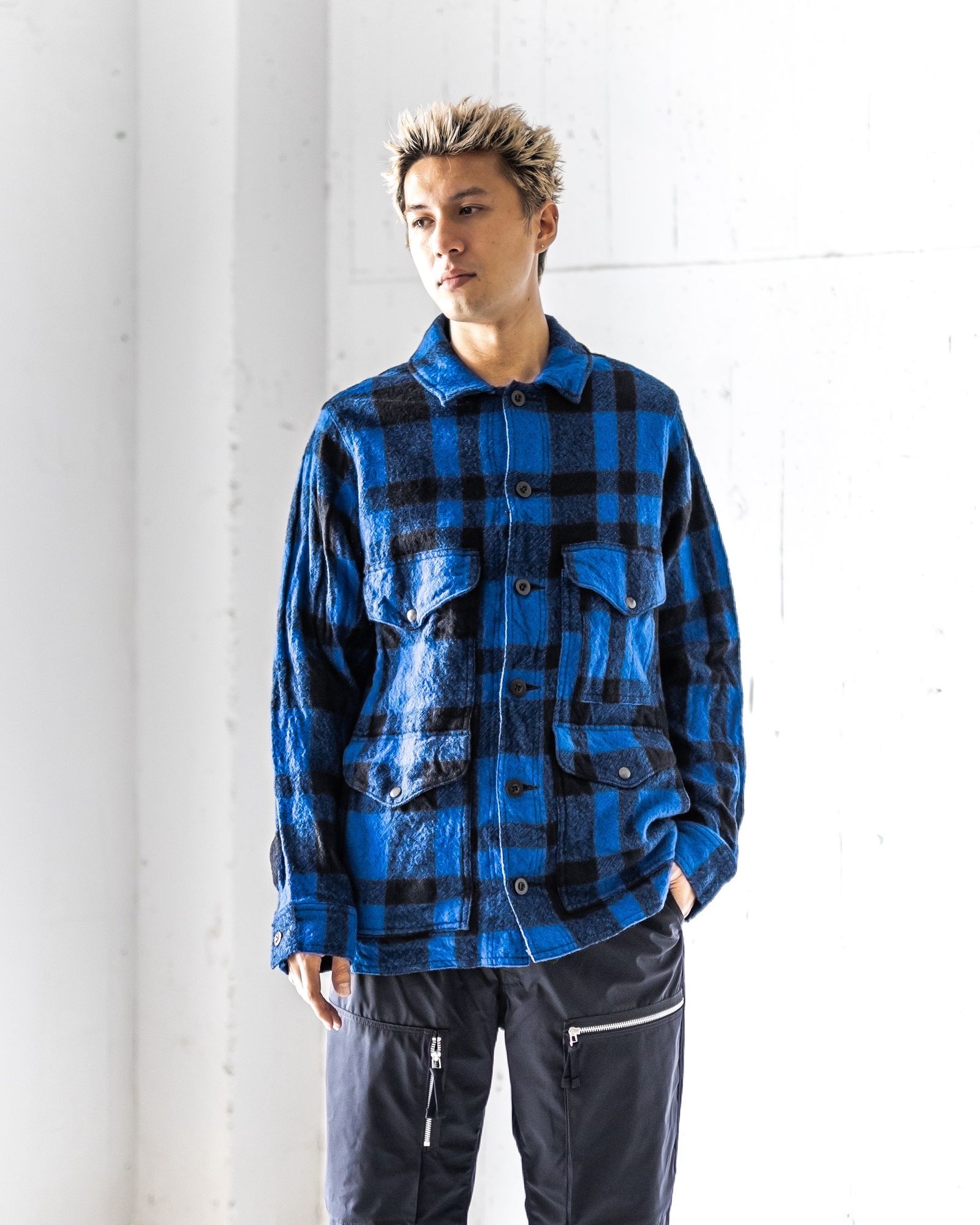 JUNYA WATANABE MAN FILSON Wネームウールチェックジャケット 8月9日