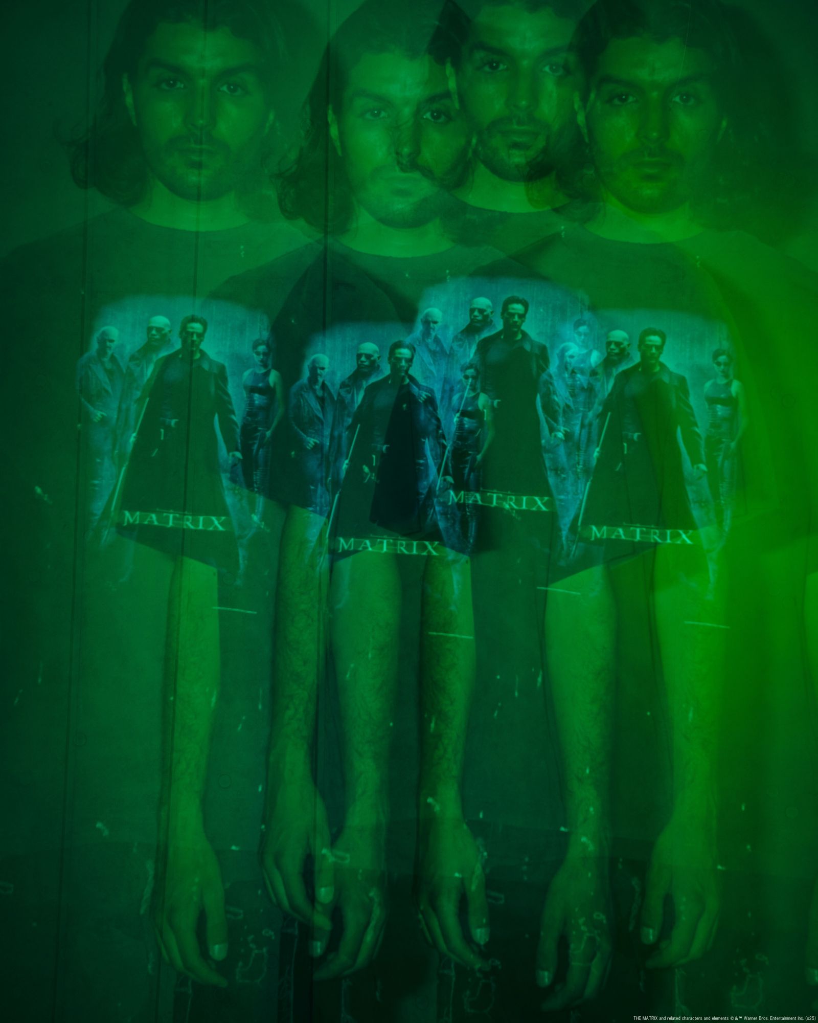 SAINT M×××××× - セントマイケル Tシャツ THE MATRIX GREEN_SS TEE(SM