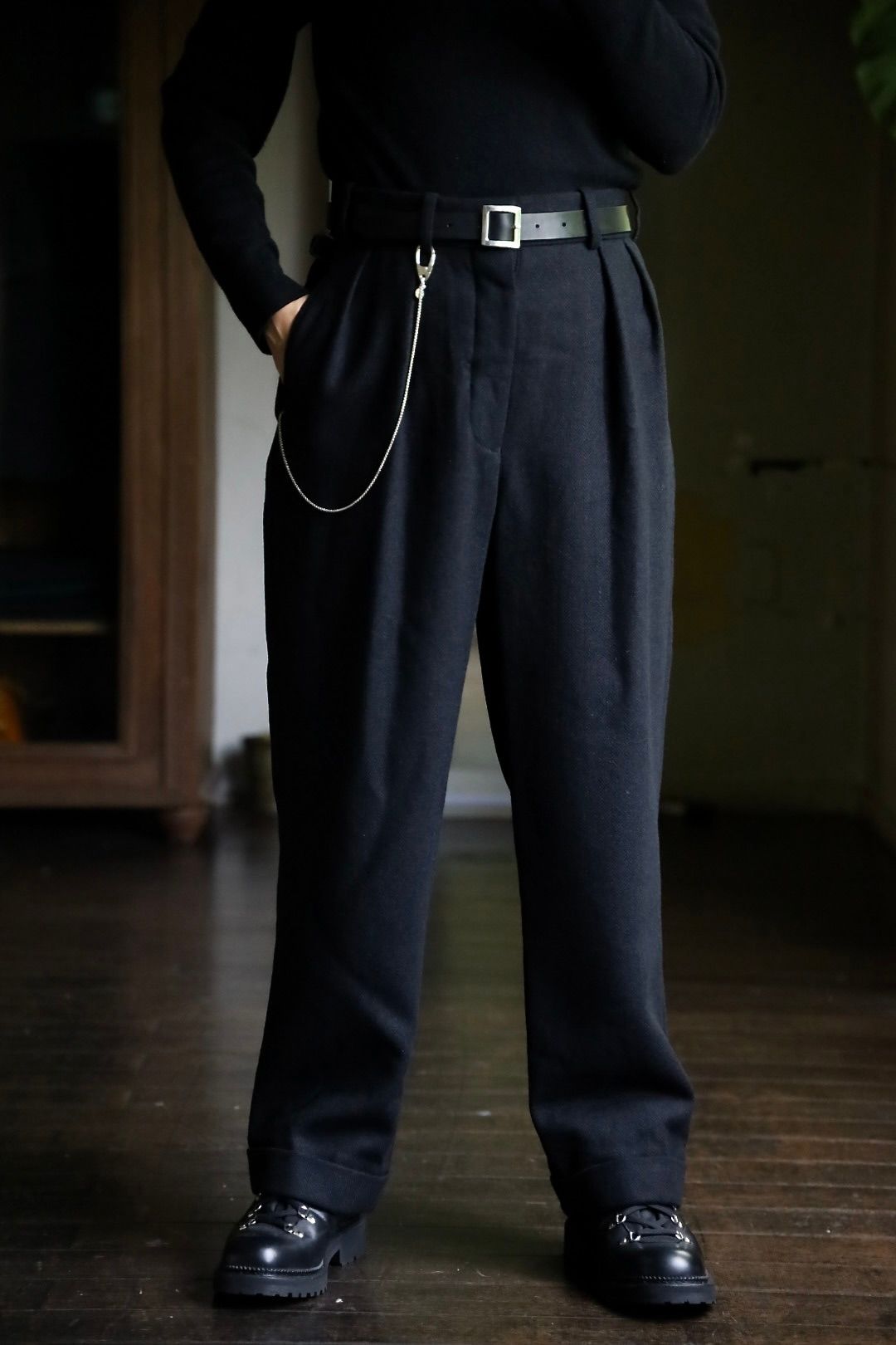 A.PRESSE - アプレッセ Tweed Trousers(24AAP-04-07H)BLACK | MARK