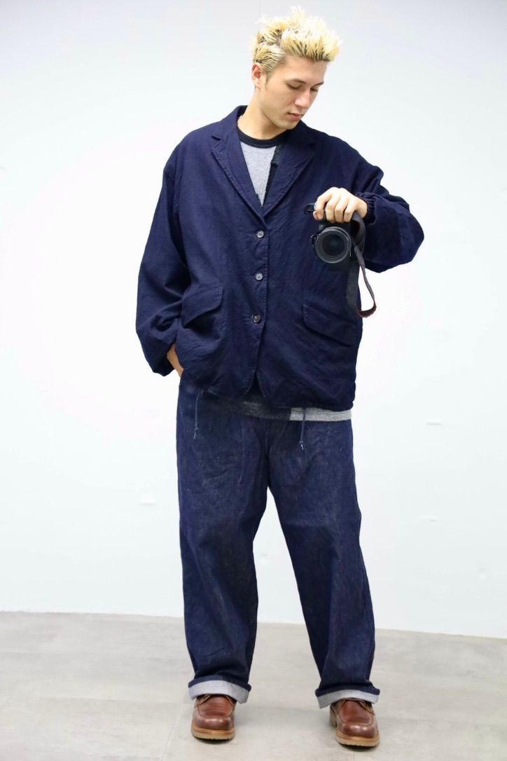 COMME des GARCONS HOMME ウールサージ製品縮絨3Bジャケット スタイル