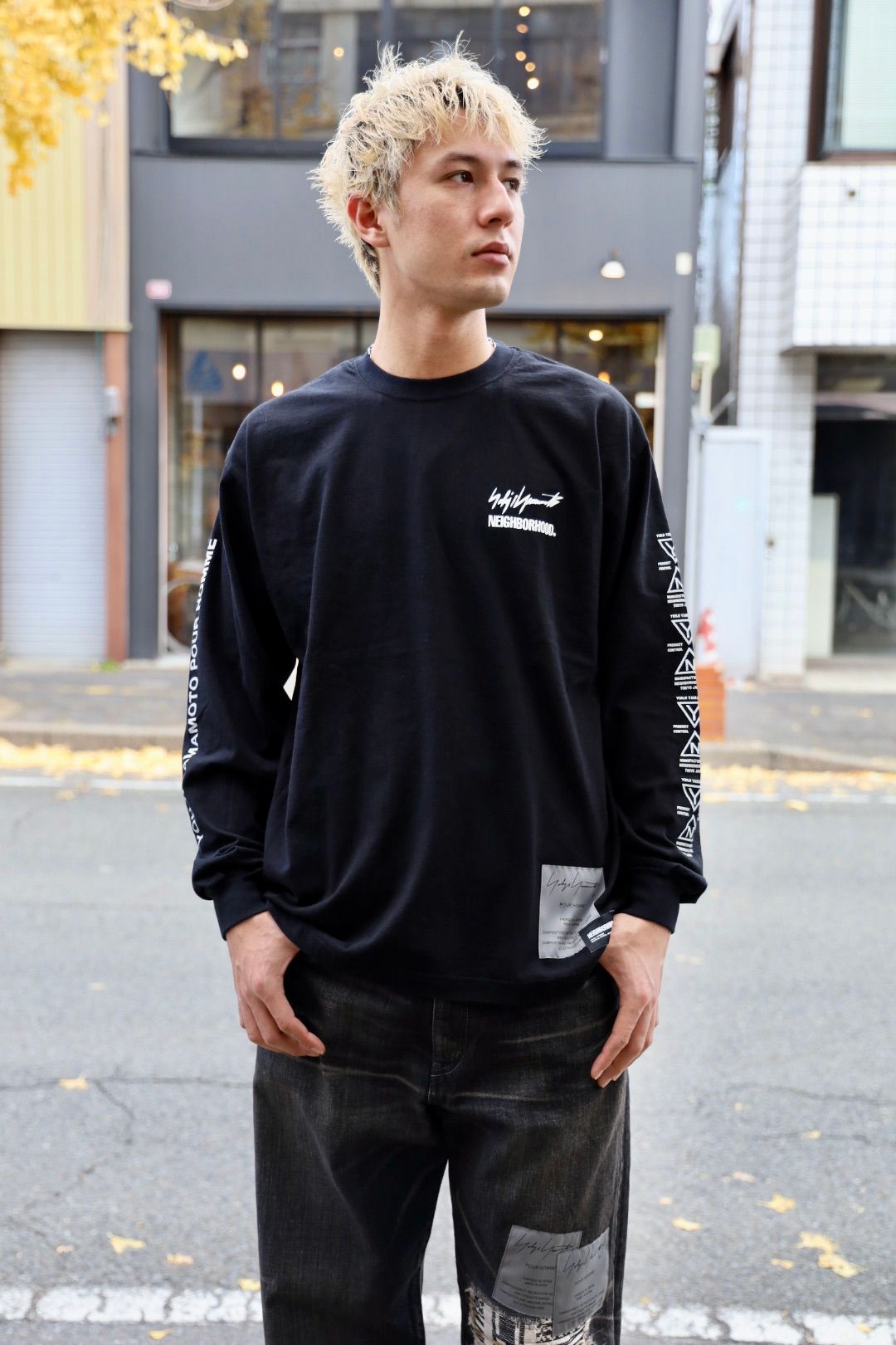 Yohji Yamamoto × NEIGHBORHOOD TEE LS 新作発売！ | 7592 | MARK