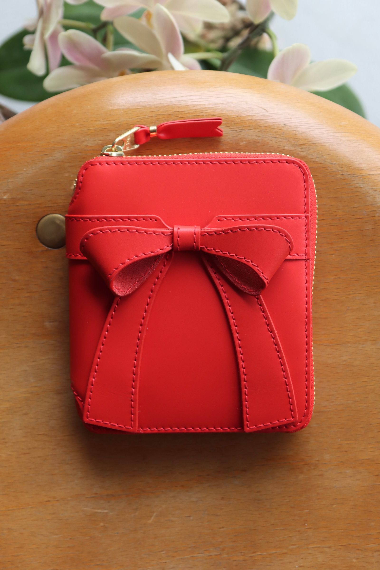 Wallet COMME des GARCONS - コムデギャルソン 財布 Big Bow Full Zip