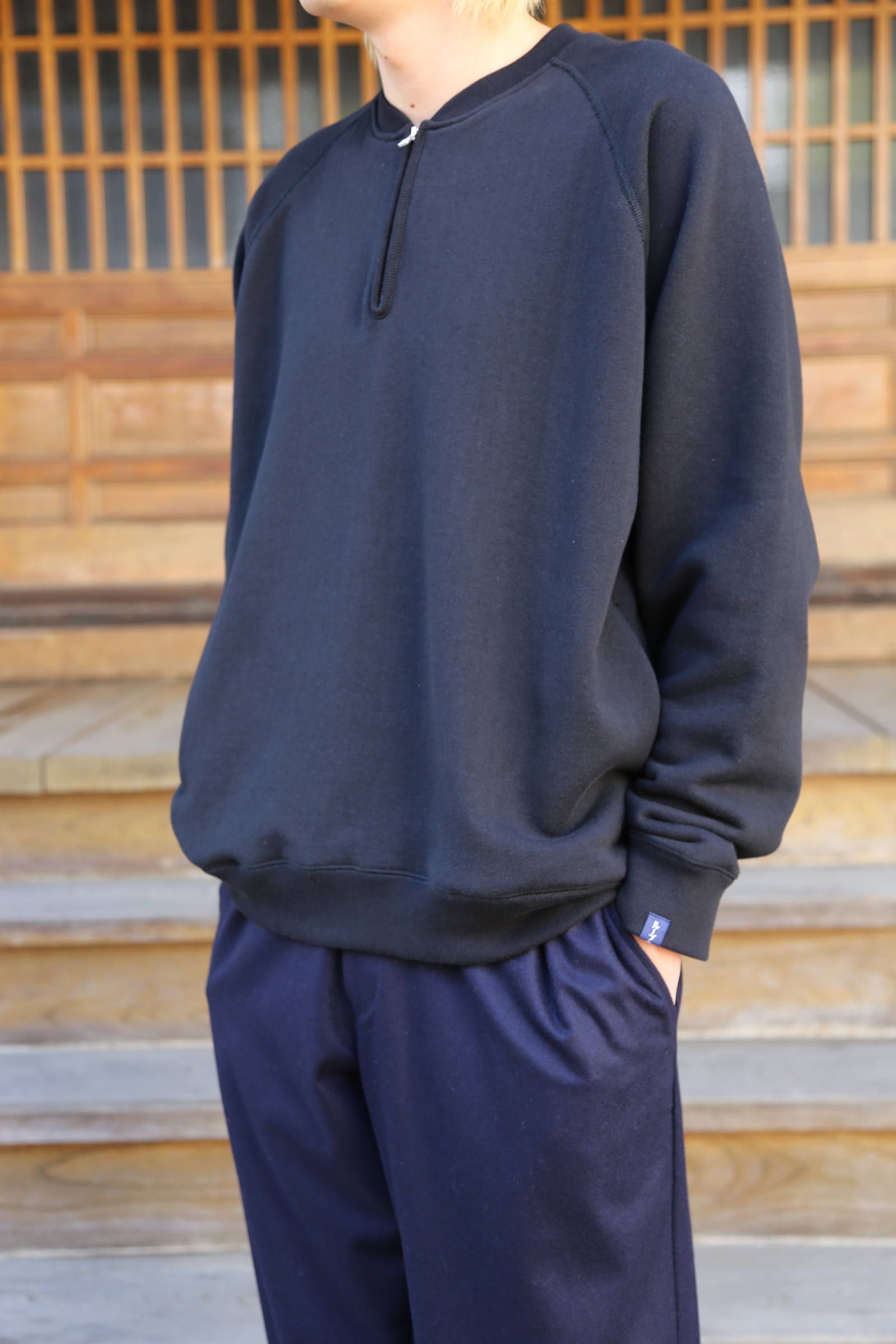 Graphpaper(グラフペーパー)LOOPWHEELER for Graphpaper HalfZip Sweat