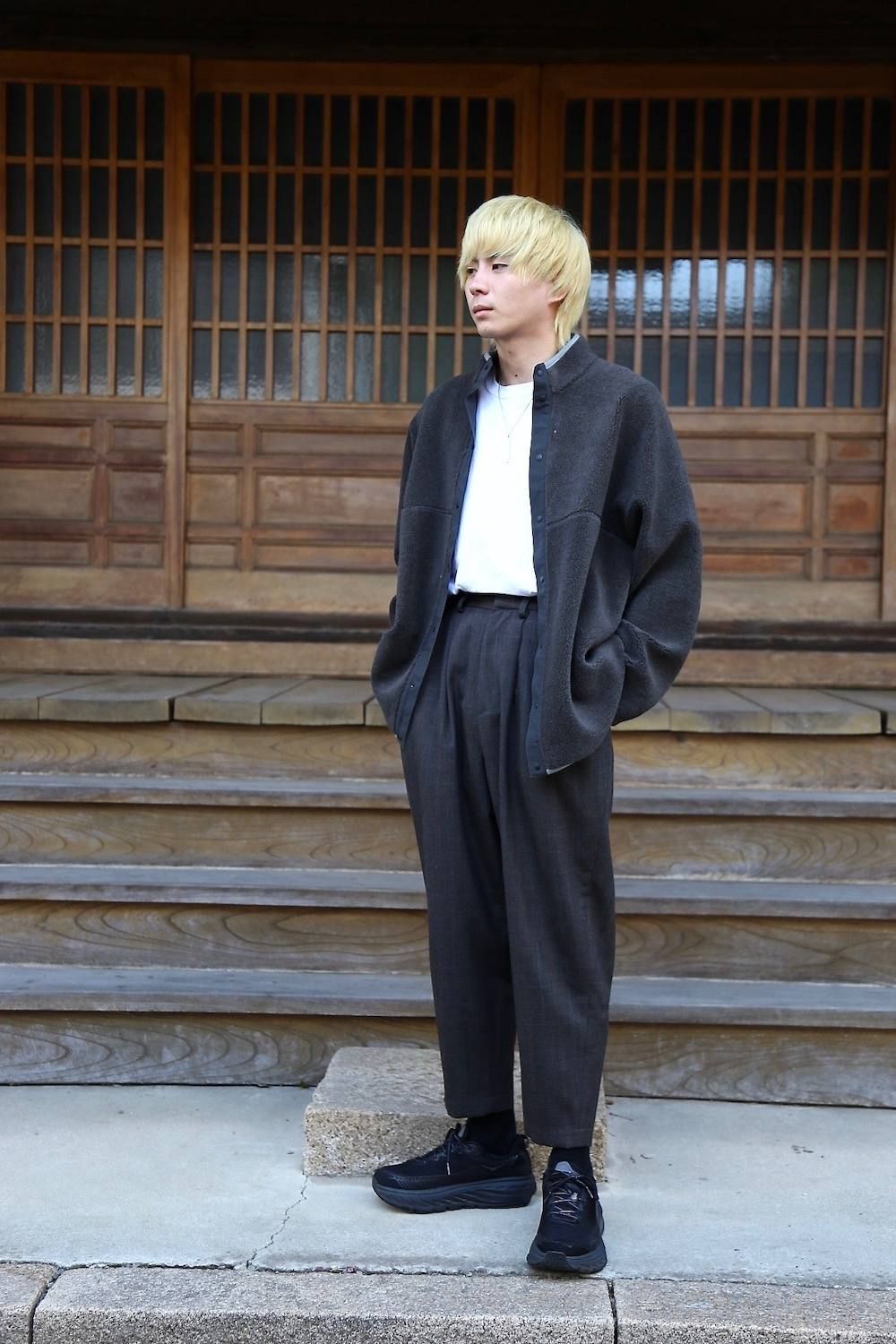 Dulcamara よそいきオーバータックパンツCHECKスタイル2019.10.5