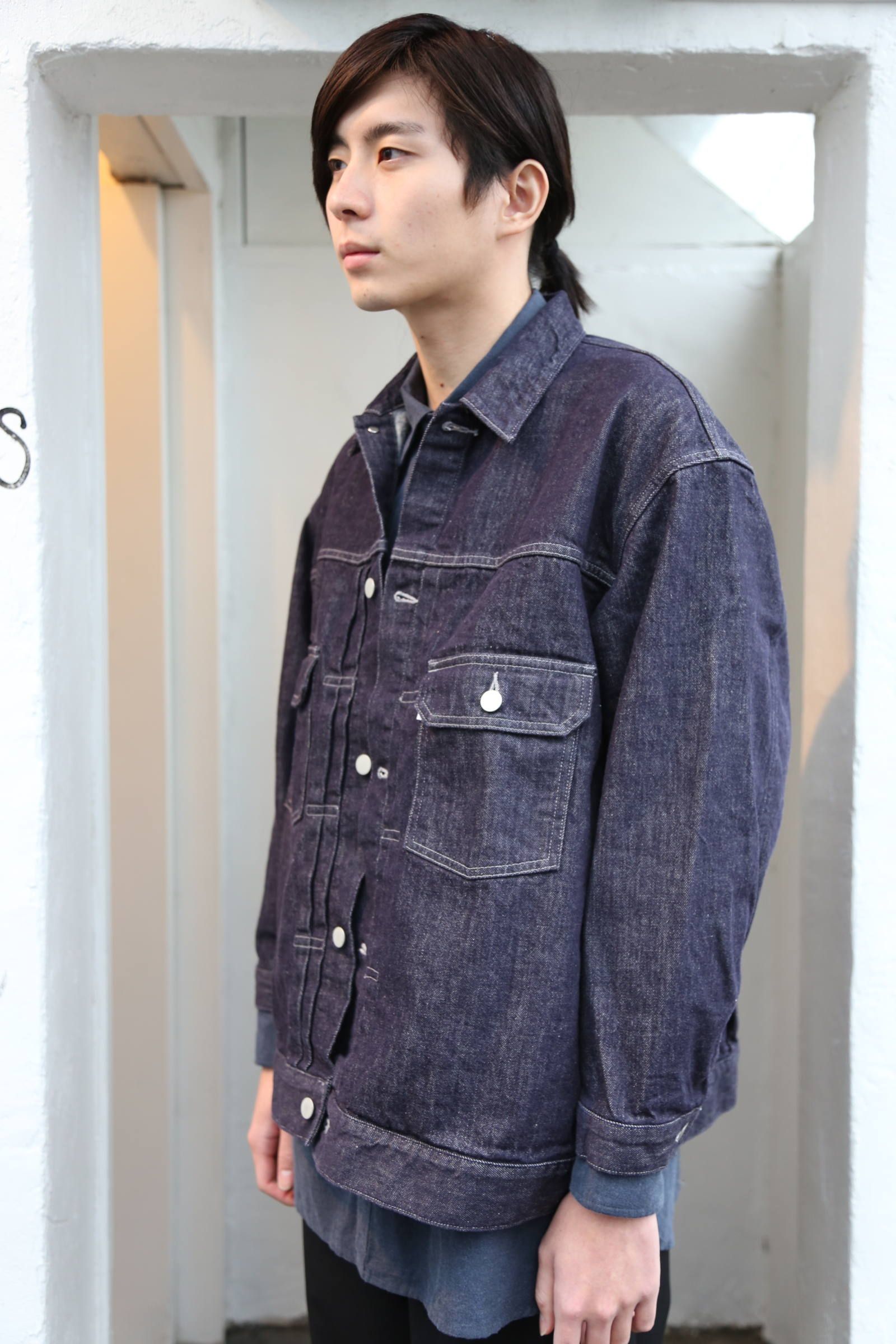 Graphpaper Colorfast Denim Jacketスタイル.2019.12.22. | 648 | MARK