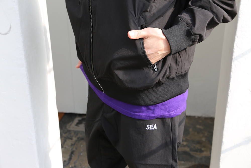 WIND AND SEA HOODED ZIP-UP JACKET(TR)&NYLON PANTS(TR)セットアップ