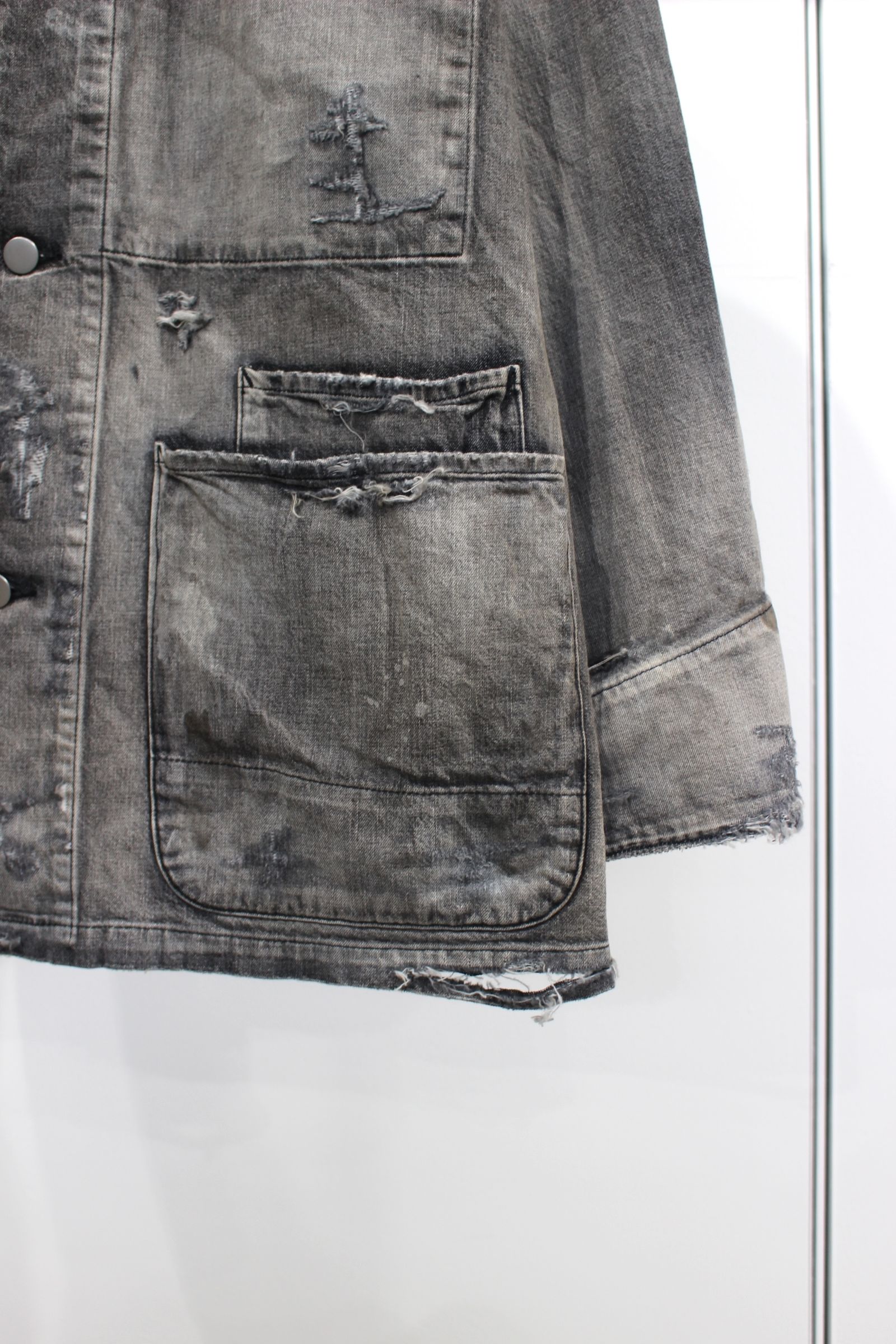 ANCELLM - DENIM COVERALL | BLACK | カバーオール | NapsNote