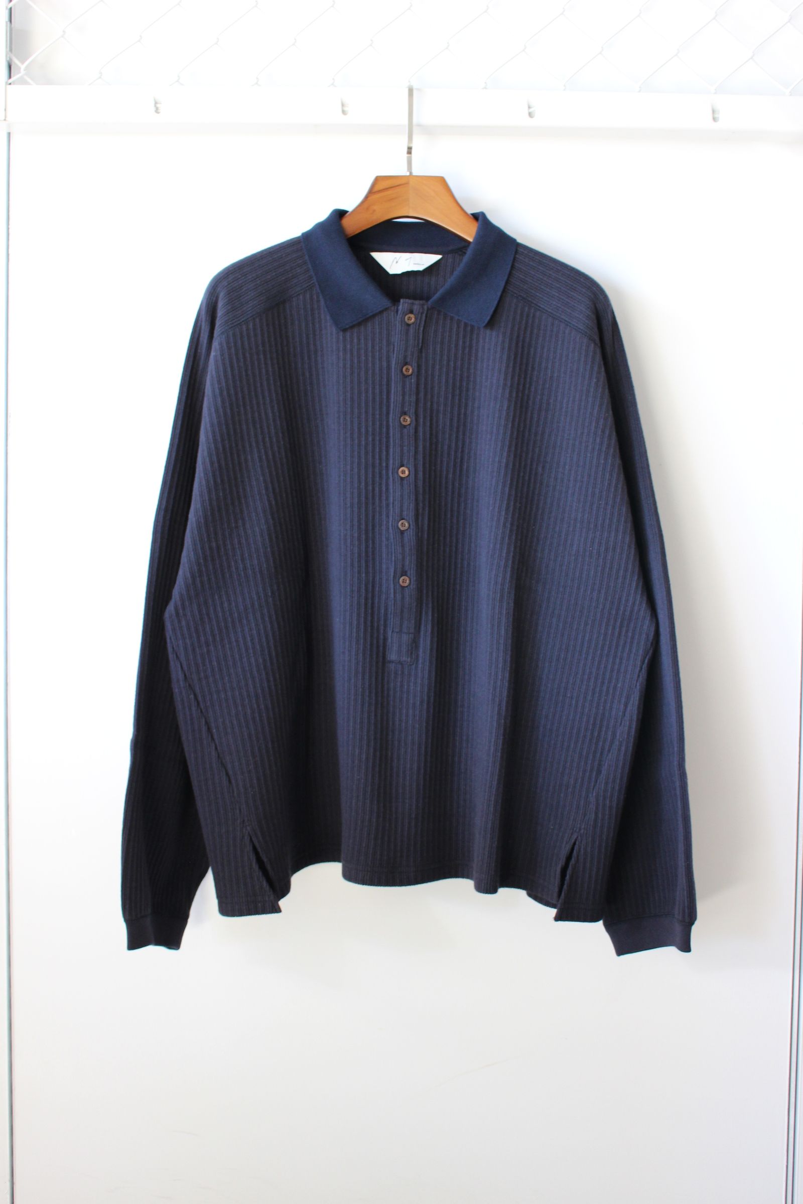 ANCELLM - HENLEY RIB LS T-SHIRT/D.NAVY | NapsNote