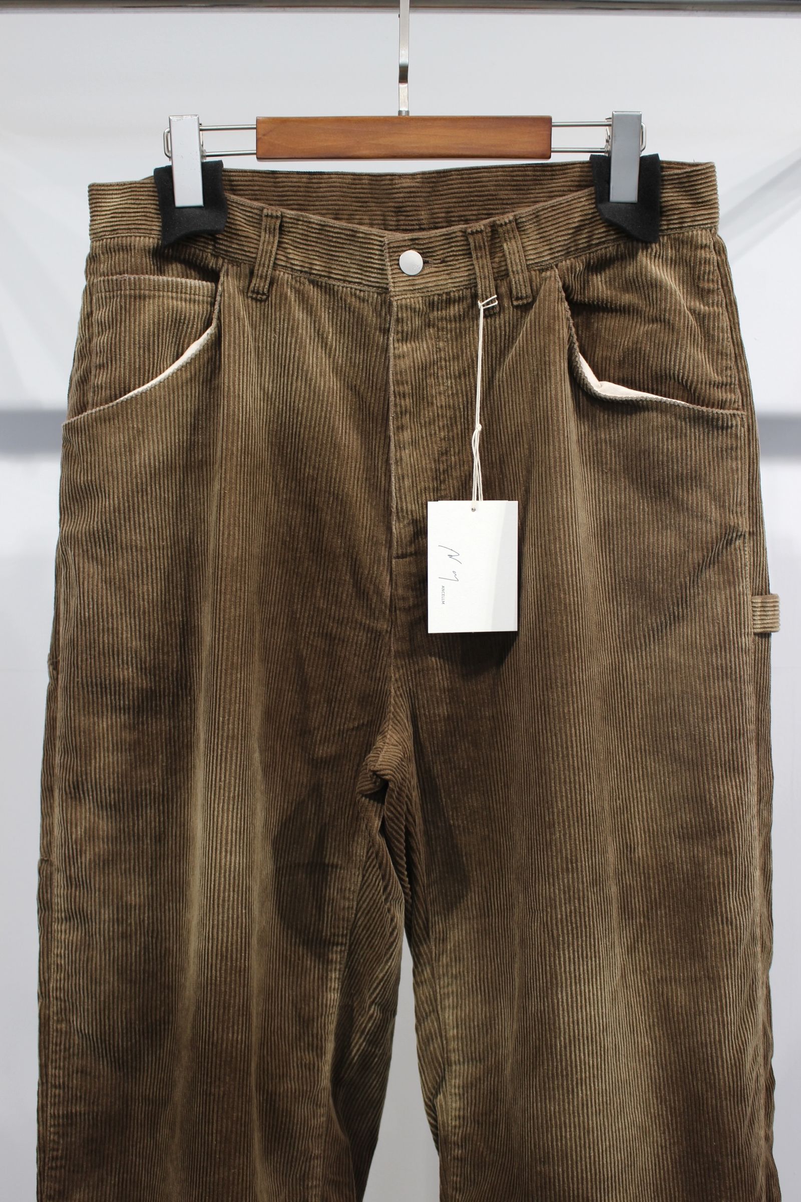 ANCELLM - CORDED VELVETEEN PAINTER PANTS | BROWN | ペインター