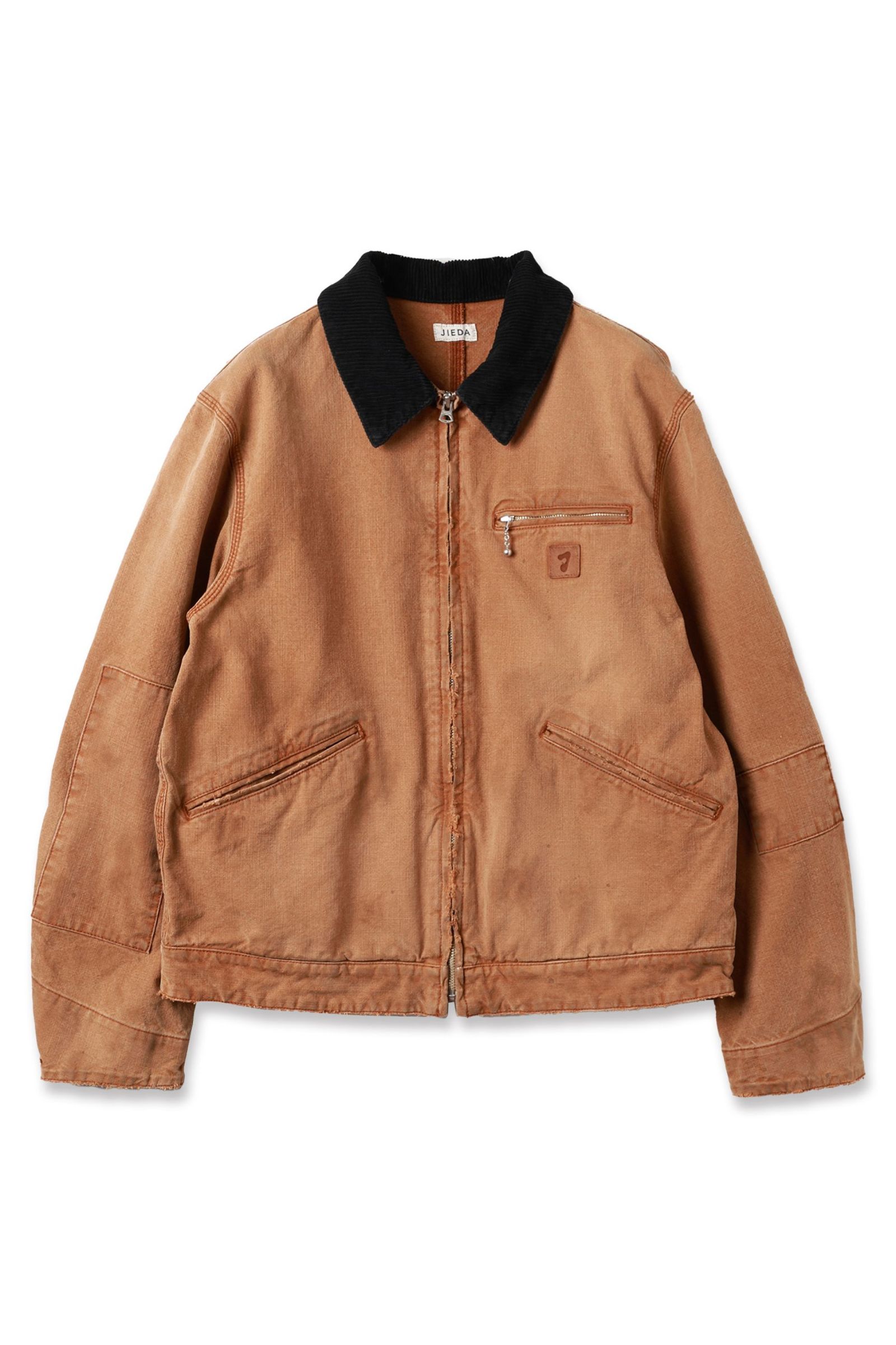 JIEDA - DUCK DAMAGE ZIP JACKET | BROWN | ダックジャケット | NapsNote