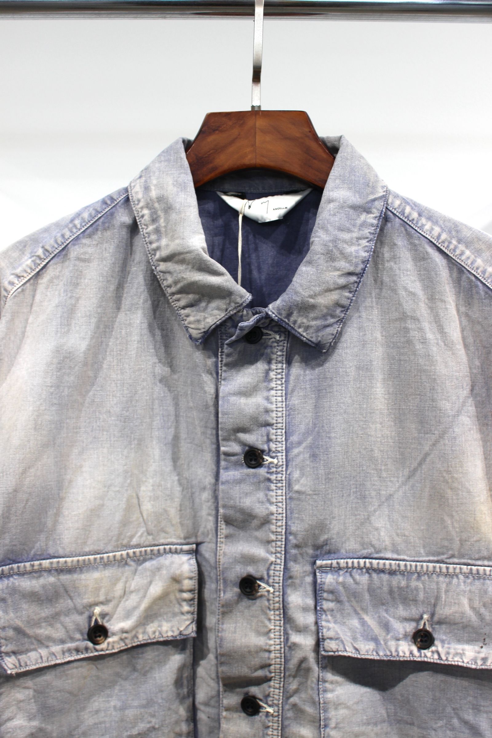 ANCELLM - CHAMBRAY SHIRTS JACKET/DUSKY PURPLE | NapsNote